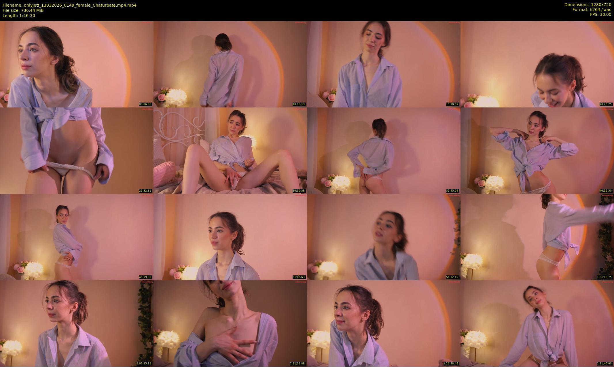 onlyjett — 87 minute Chaturbate female cam show recording, 720p, Mar 13, 2026