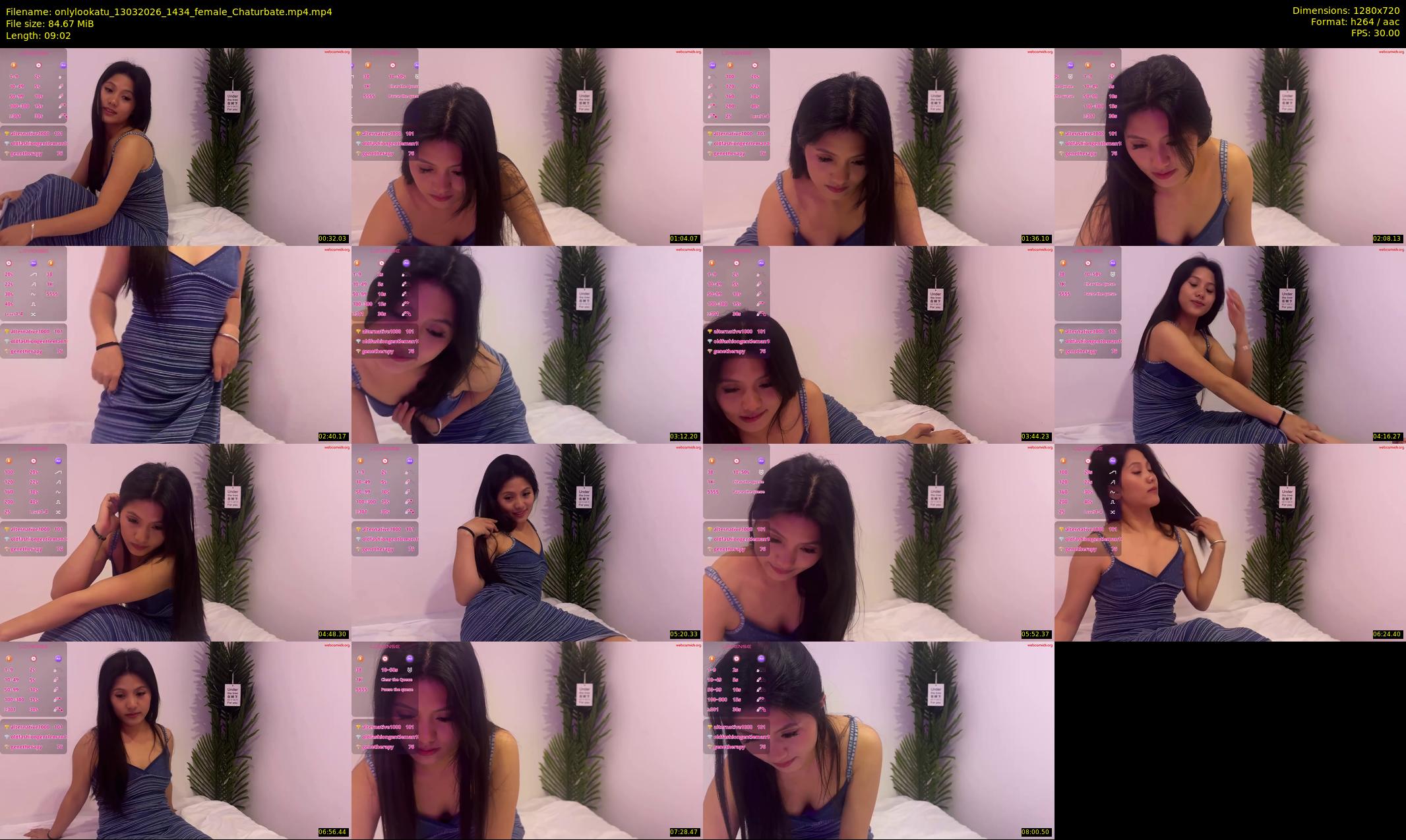 onlylookatu — 10 minute Chaturbate female cam show recording, 720p, Mar 13, 2026