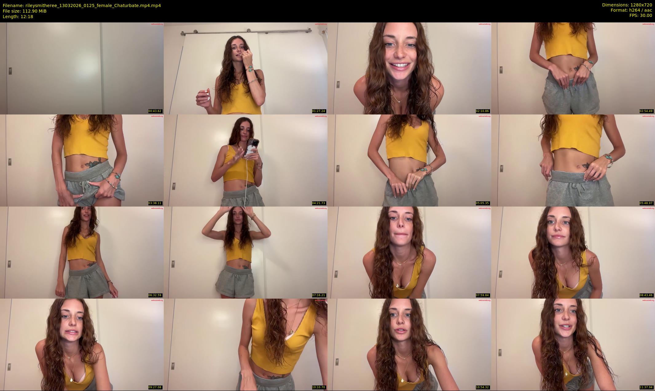 rileysmitheree — 13 minute Chaturbate female cam show recording, 720p, Mar 13, 2026