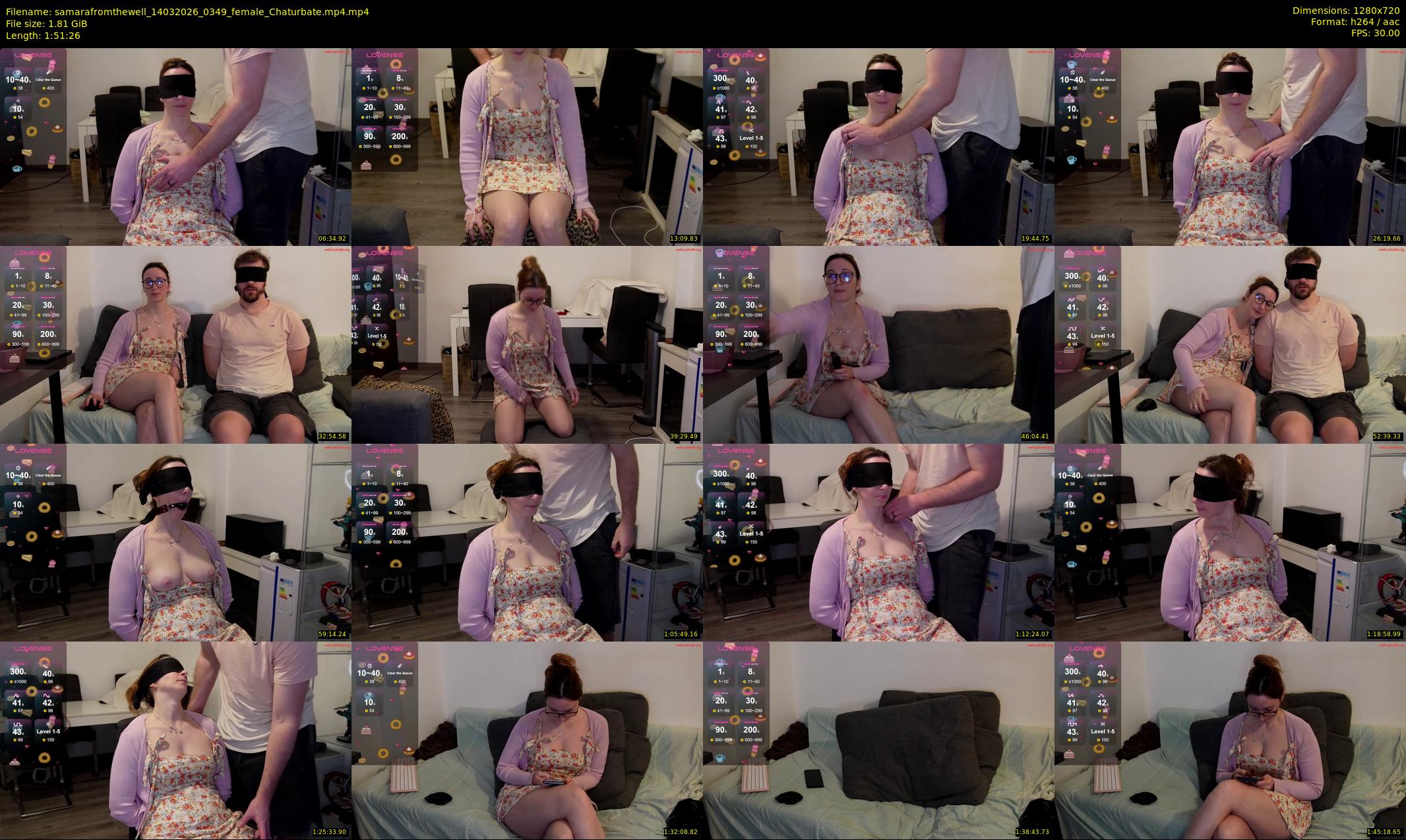samarafromthewell — 112 minute Chaturbate female cam show recording, 720p, Mar 14, 2026