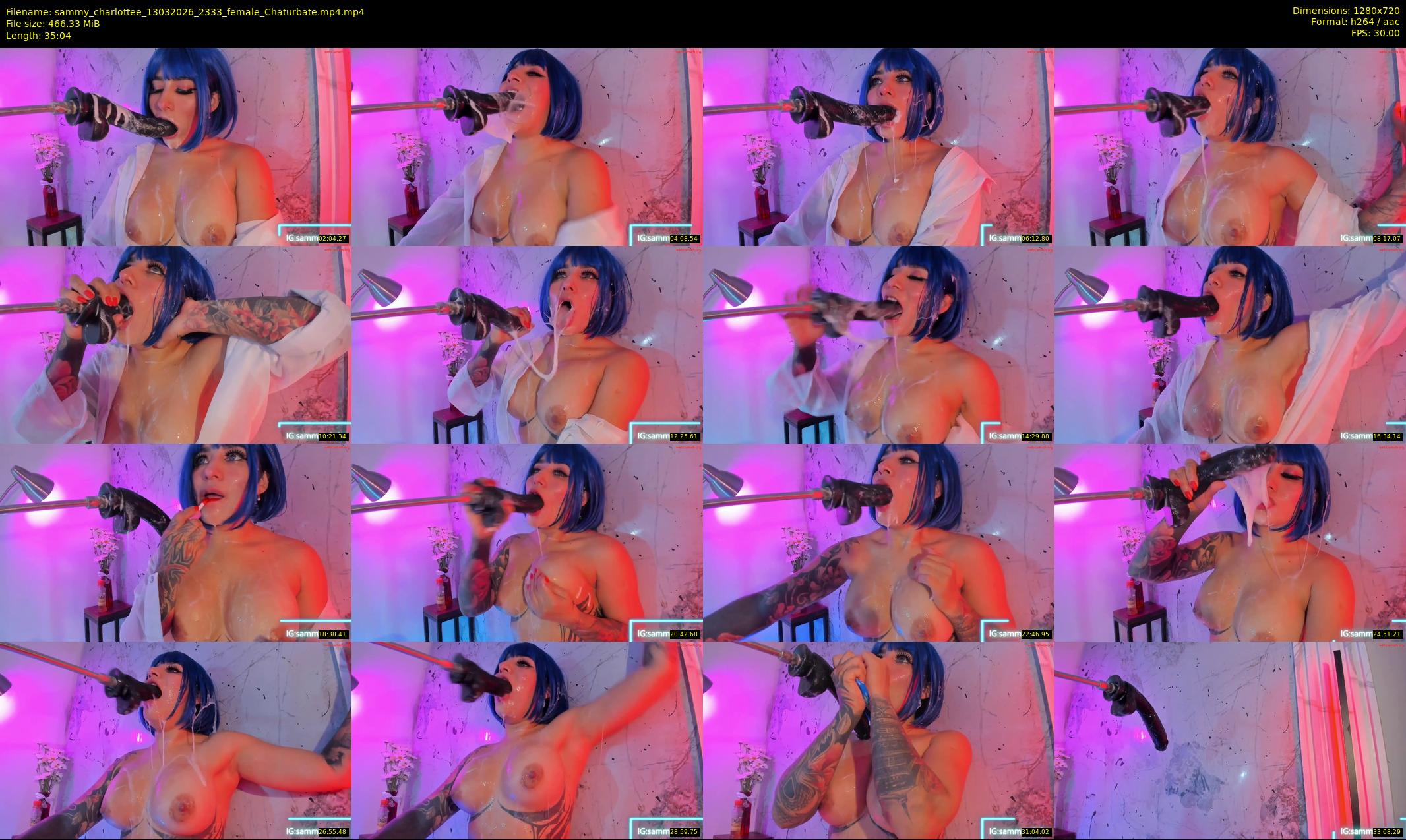 sammy_charlottee — 36 minute Chaturbate female cam show recording, 720p, Mar 13, 2026