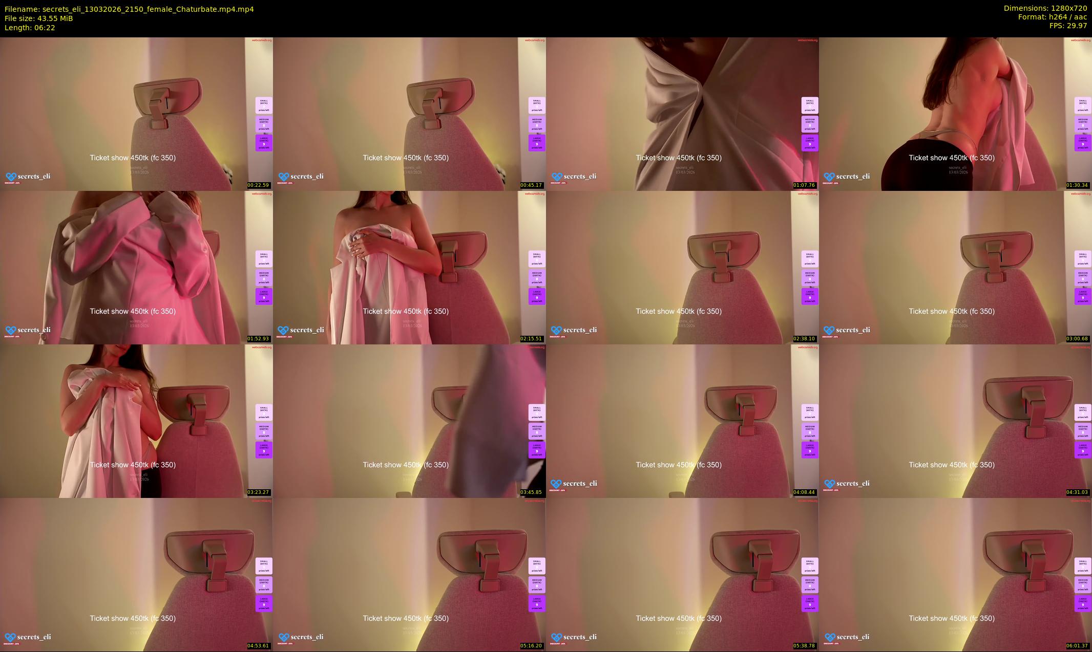 secrets_eli — 7 minute Chaturbate female cam show recording, 720p, Mar 13, 2026