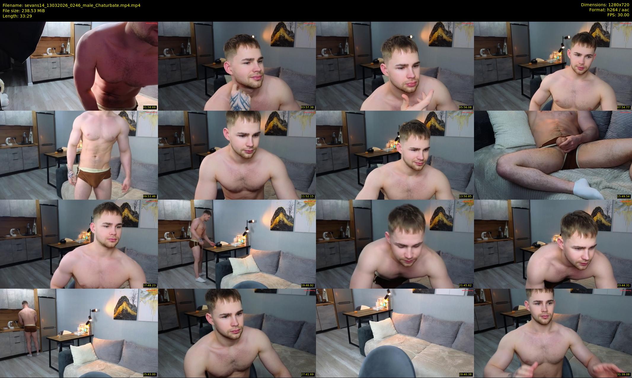 sevans14 — 34 minute Chaturbate male cam show recording, 720p, Mar 13, 2026