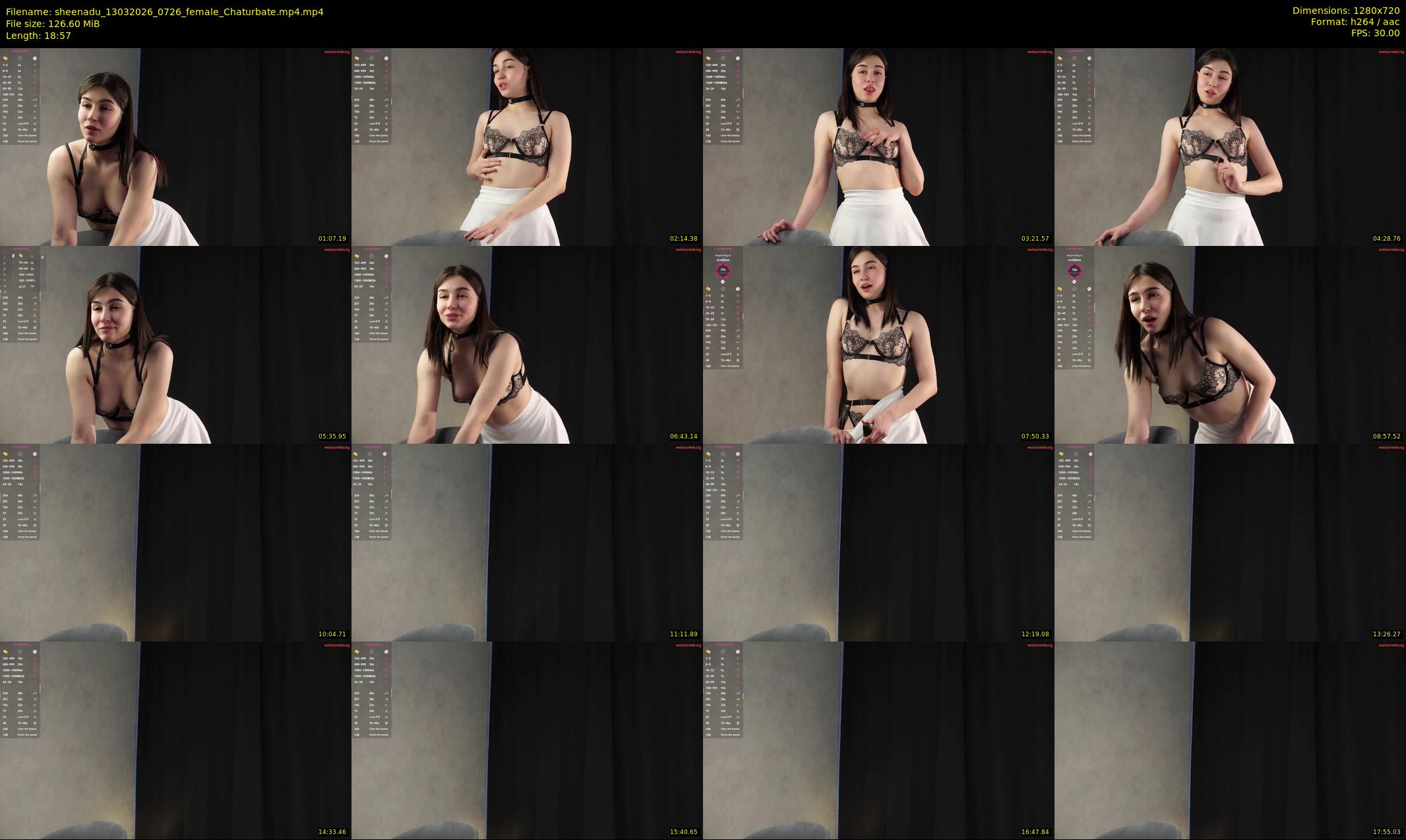 sheenadu — 19 minute Chaturbate female cam show recording, 720p, Mar 13, 2026