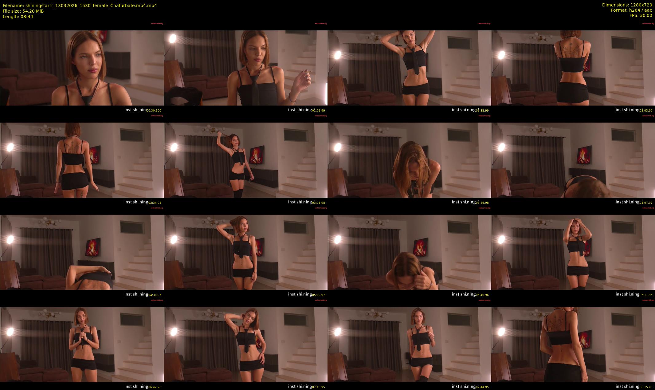 shiningstarrr — 9 minute Chaturbate female cam show recording, 720p, Mar 13, 2026