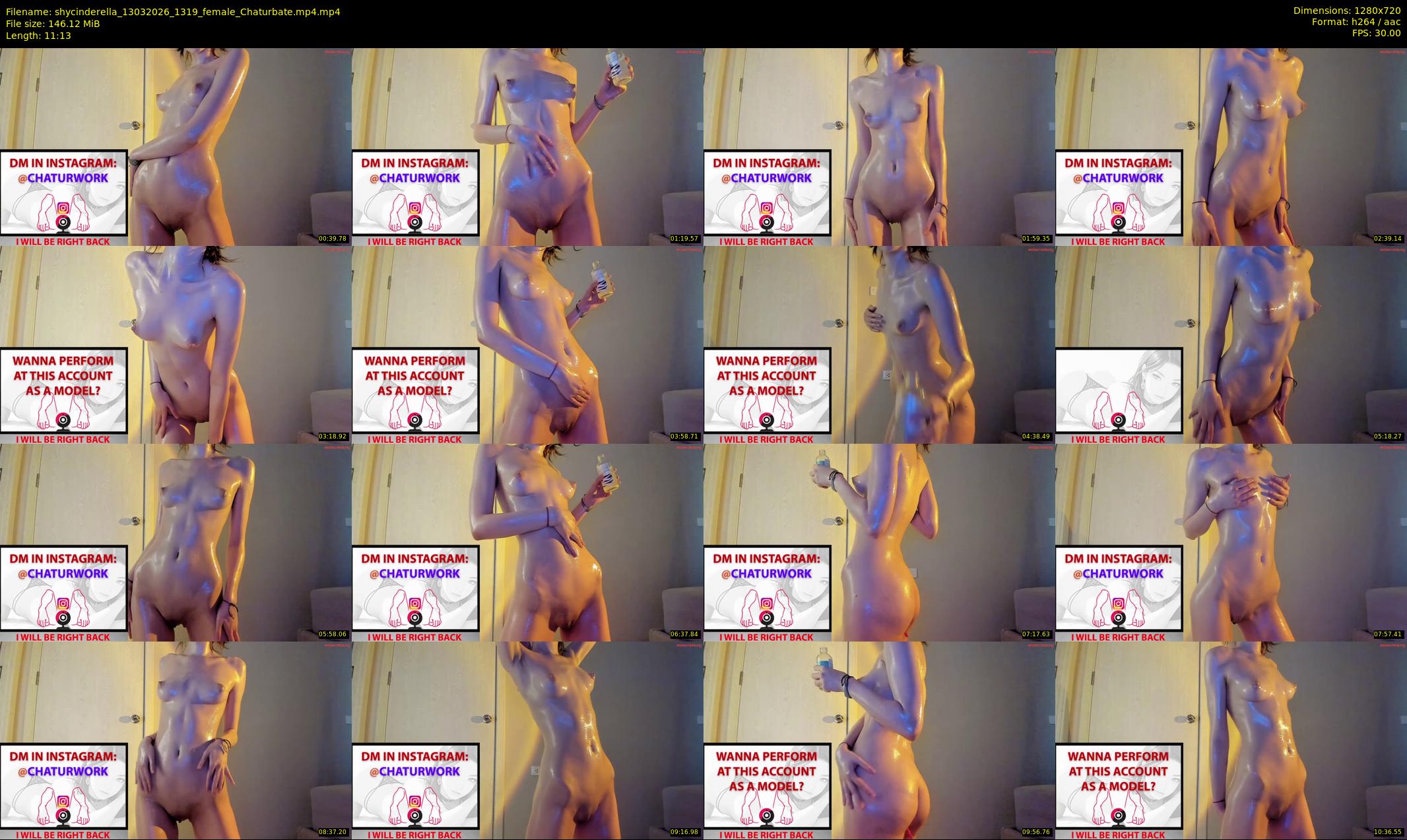 shycinderella — 12 minute Chaturbate female cam show recording, 720p, Mar 13, 2026