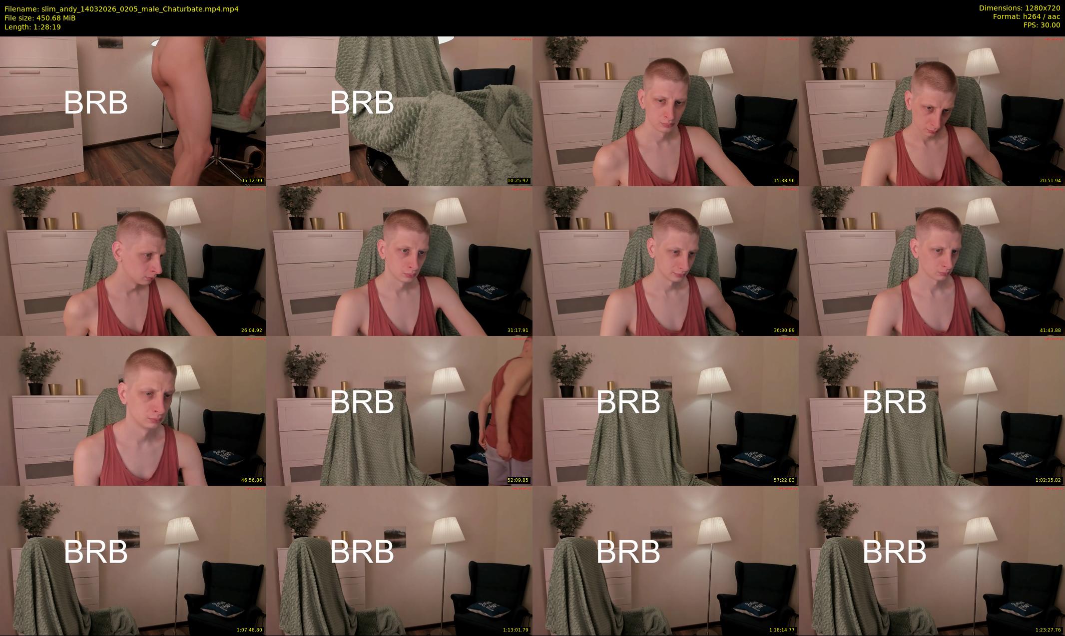 slim_andy — 89 minute Chaturbate male cam show recording, 720p, Mar 14, 2026