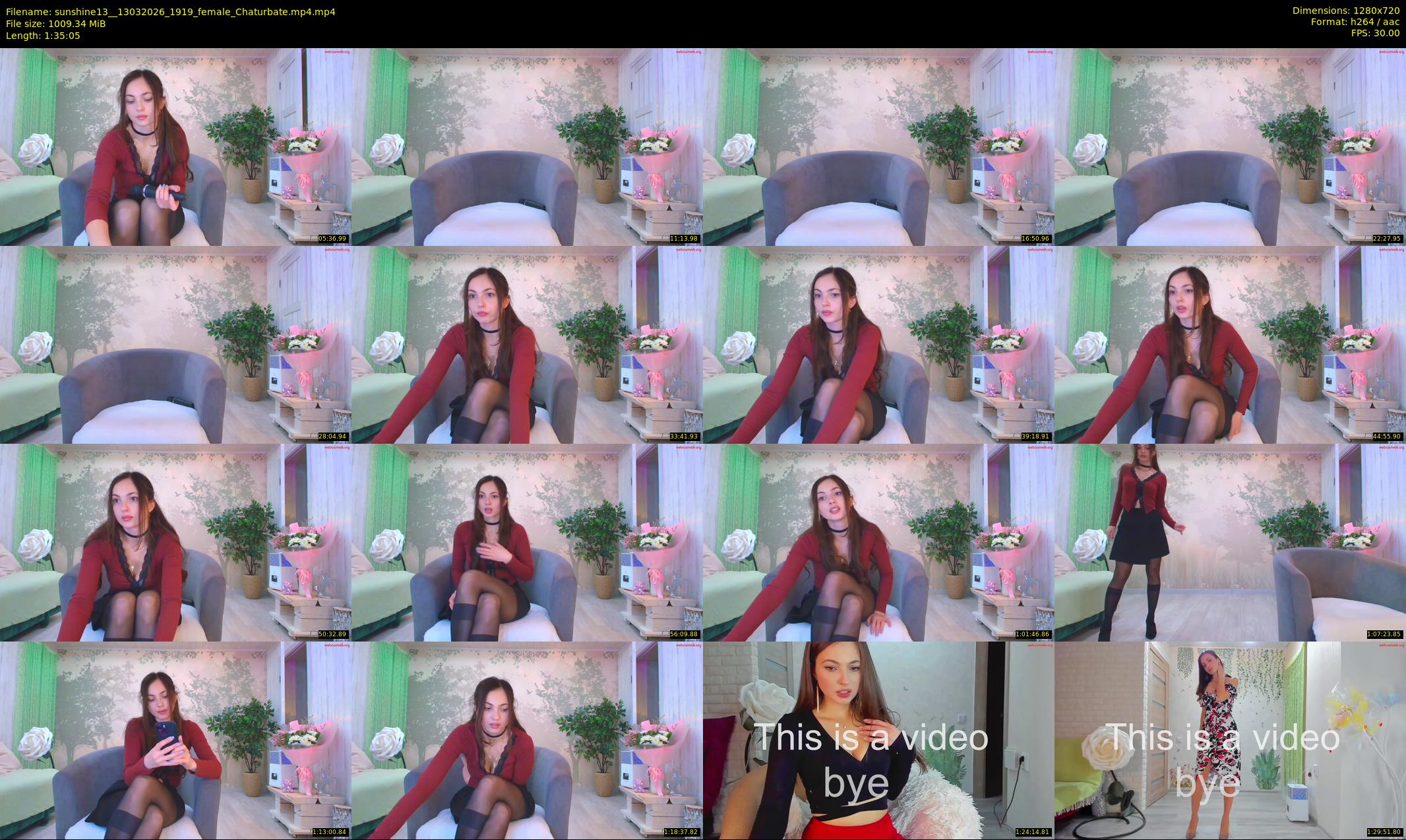 sunshine13_ — 96 minute Chaturbate female cam show recording, 720p, Mar 13, 2026
