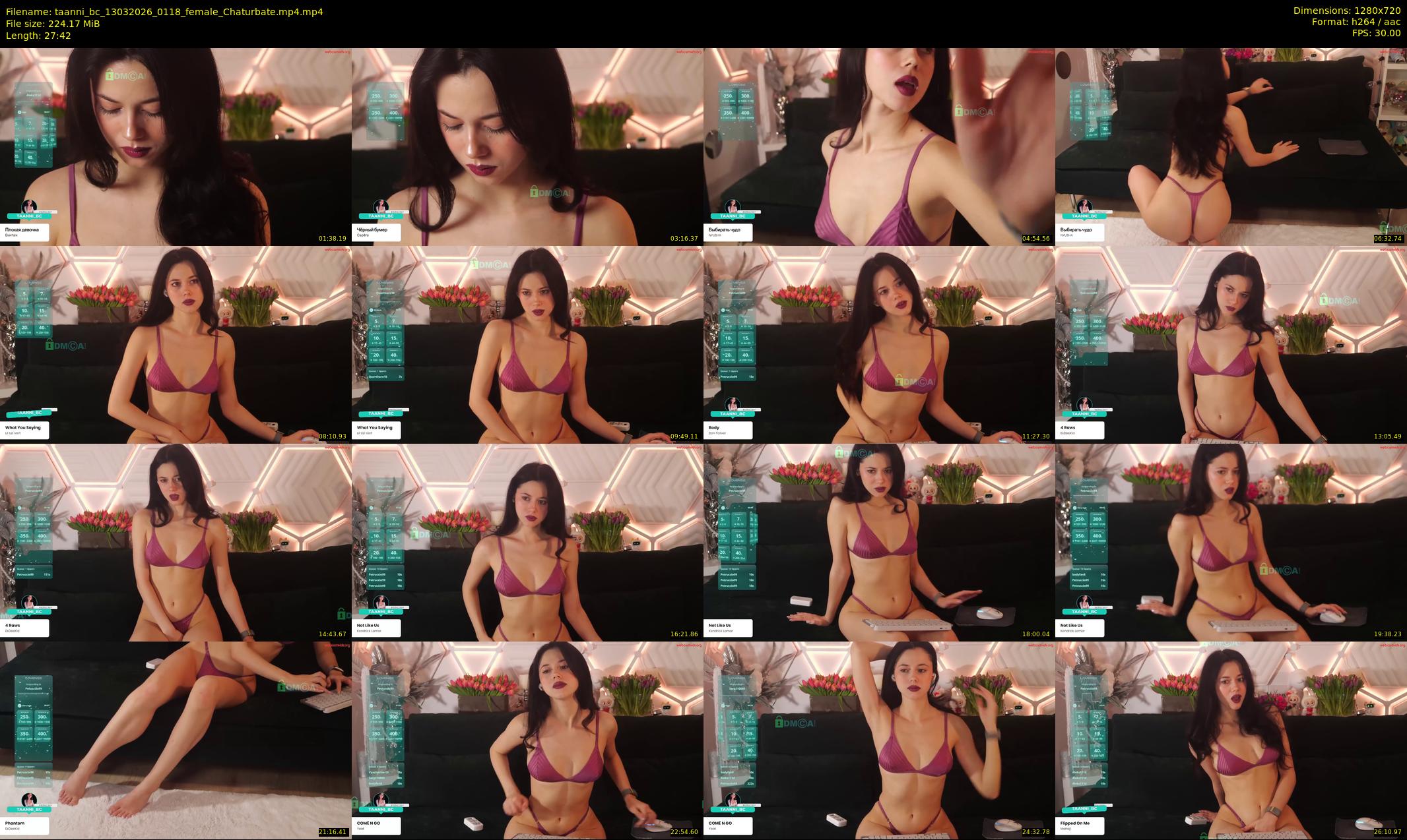 taanni_bc — 28 minute Chaturbate female cam show recording, 720p, Mar 13, 2026