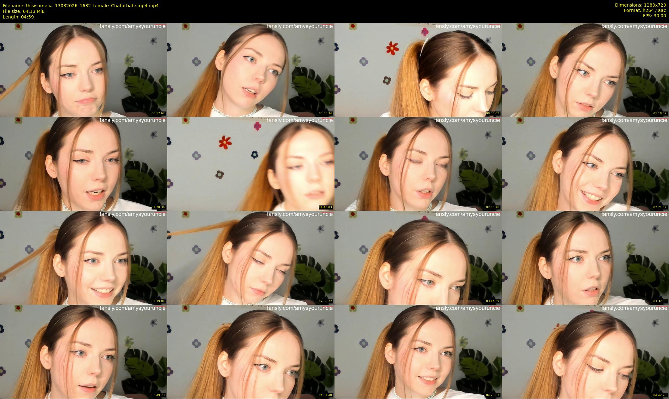 thisisamelia — 5 minute Chaturbate female cam show recording, 720p, Mar 13, 2026