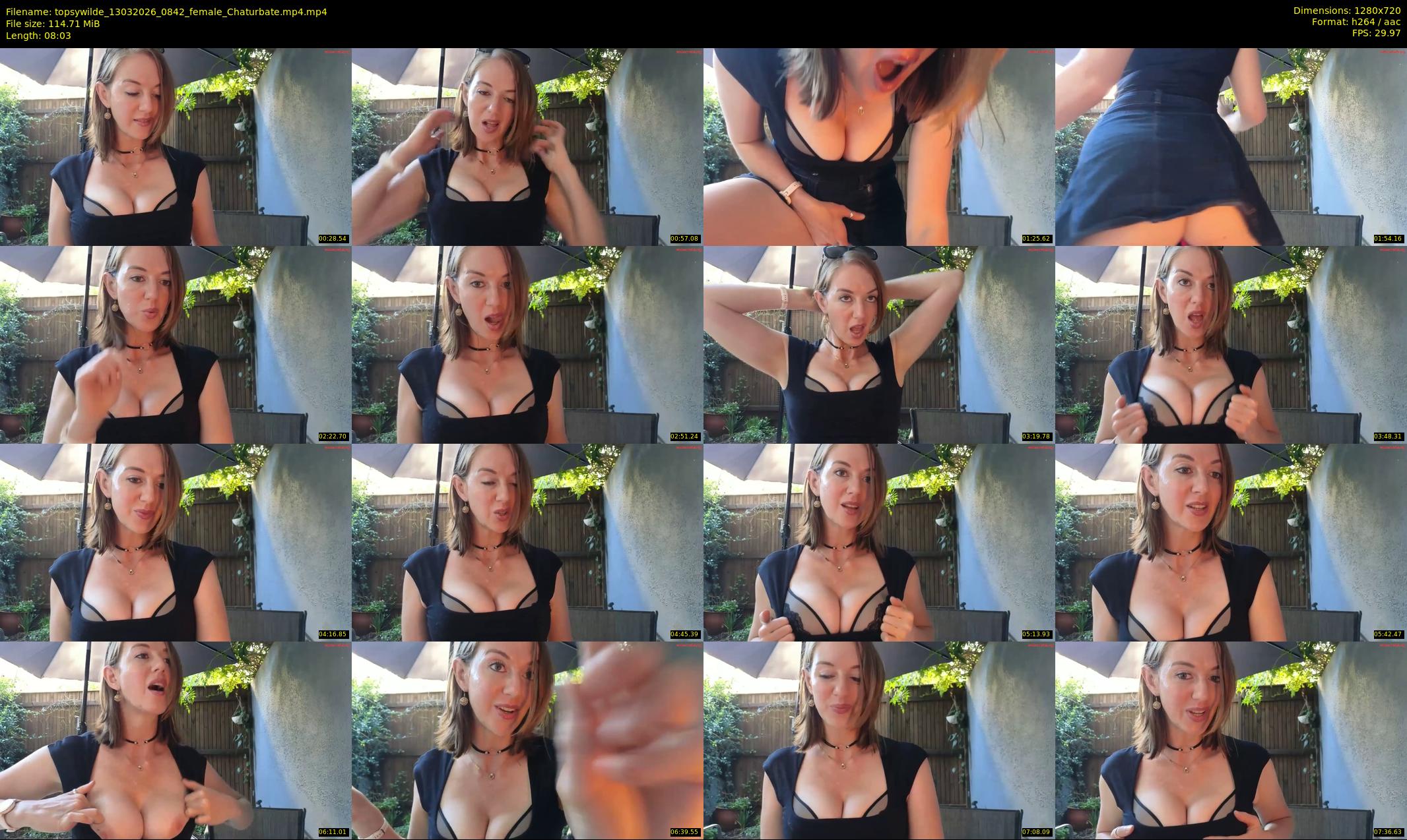 topsywilde — 9 minute Chaturbate female cam show recording, 720p, Mar 13, 2026