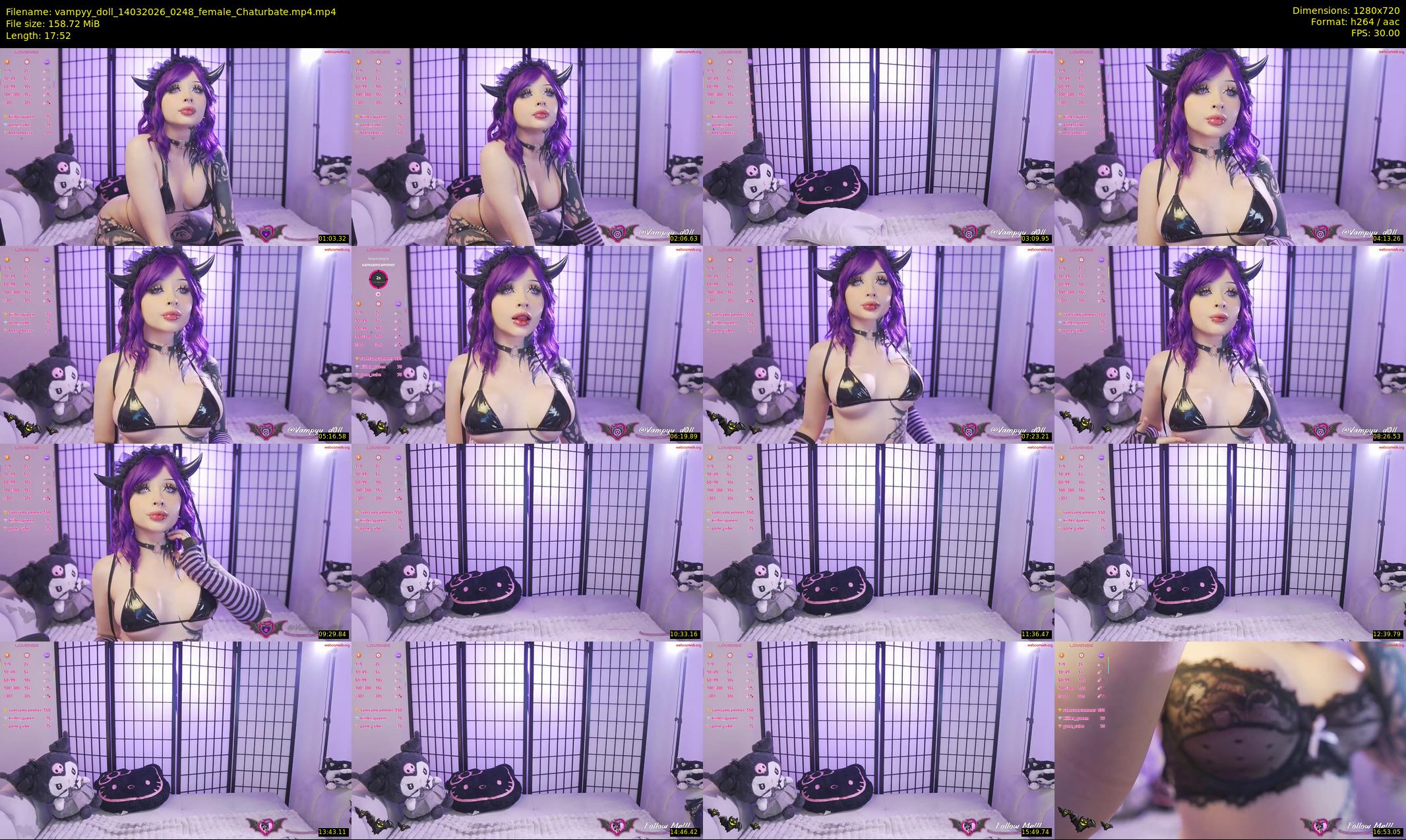 vampyy_doll — 18 minute Chaturbate female cam show recording, 720p, Mar 14, 2026