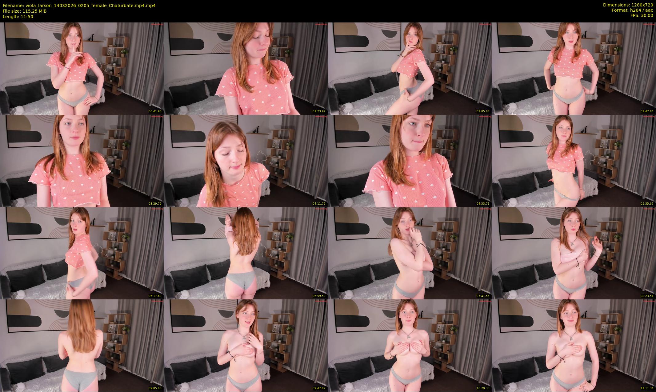 viola_larson — 12 minute Chaturbate female cam show recording, 720p, Mar 14, 2026