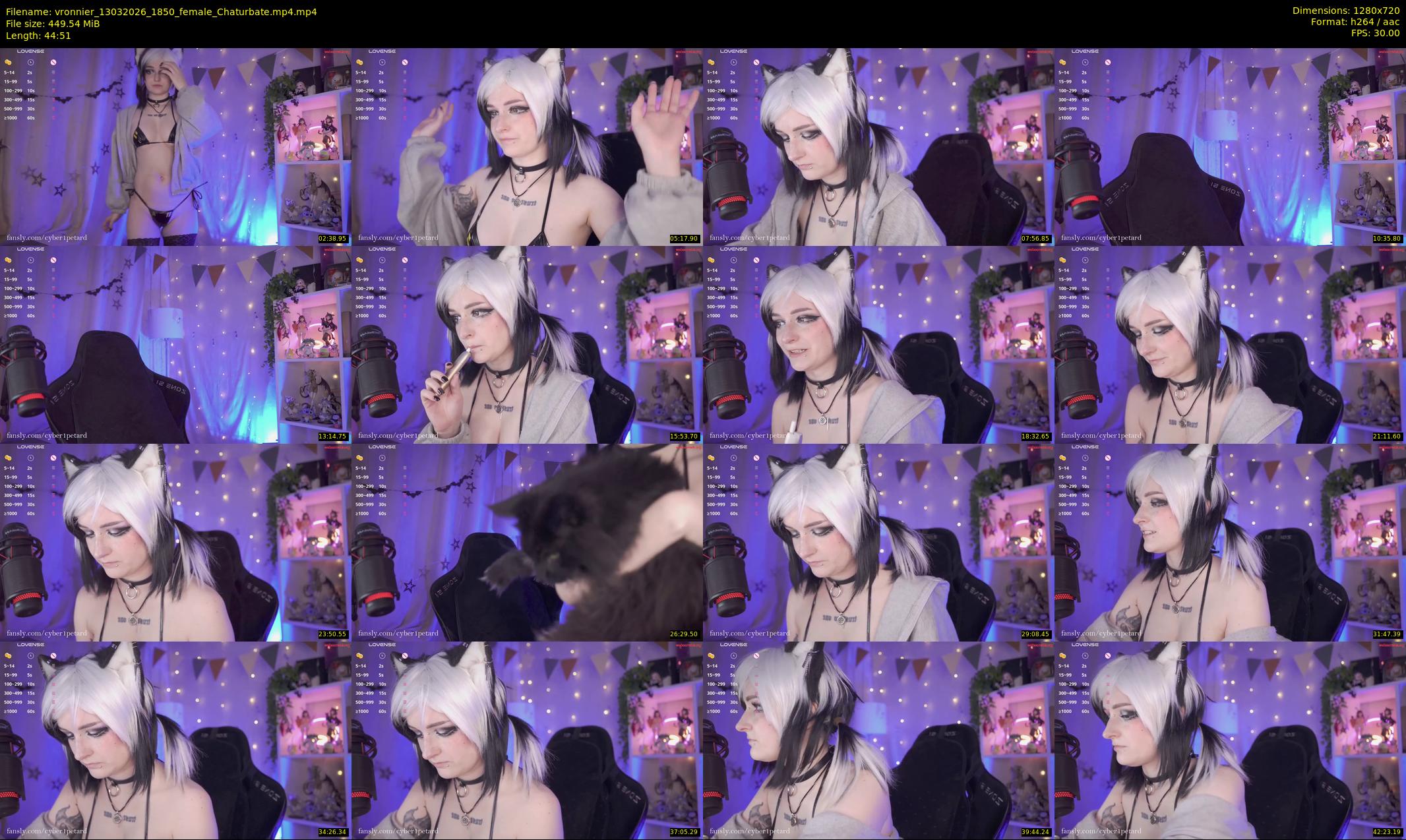 vronnier — 45 minute Chaturbate female cam show recording, 720p, Mar 13, 2026