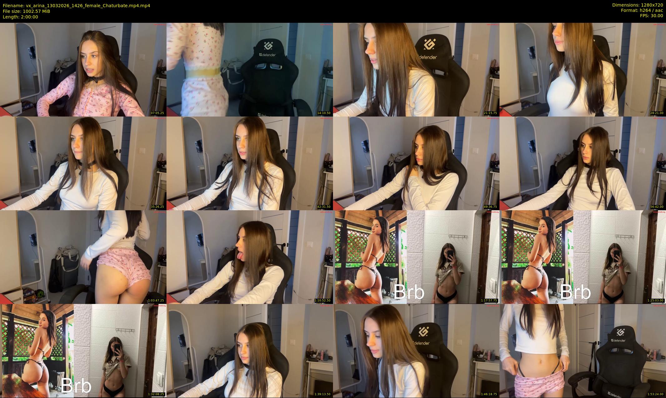 vx_arina — 120 minute Chaturbate female cam show recording, 720p, Mar 13, 2026