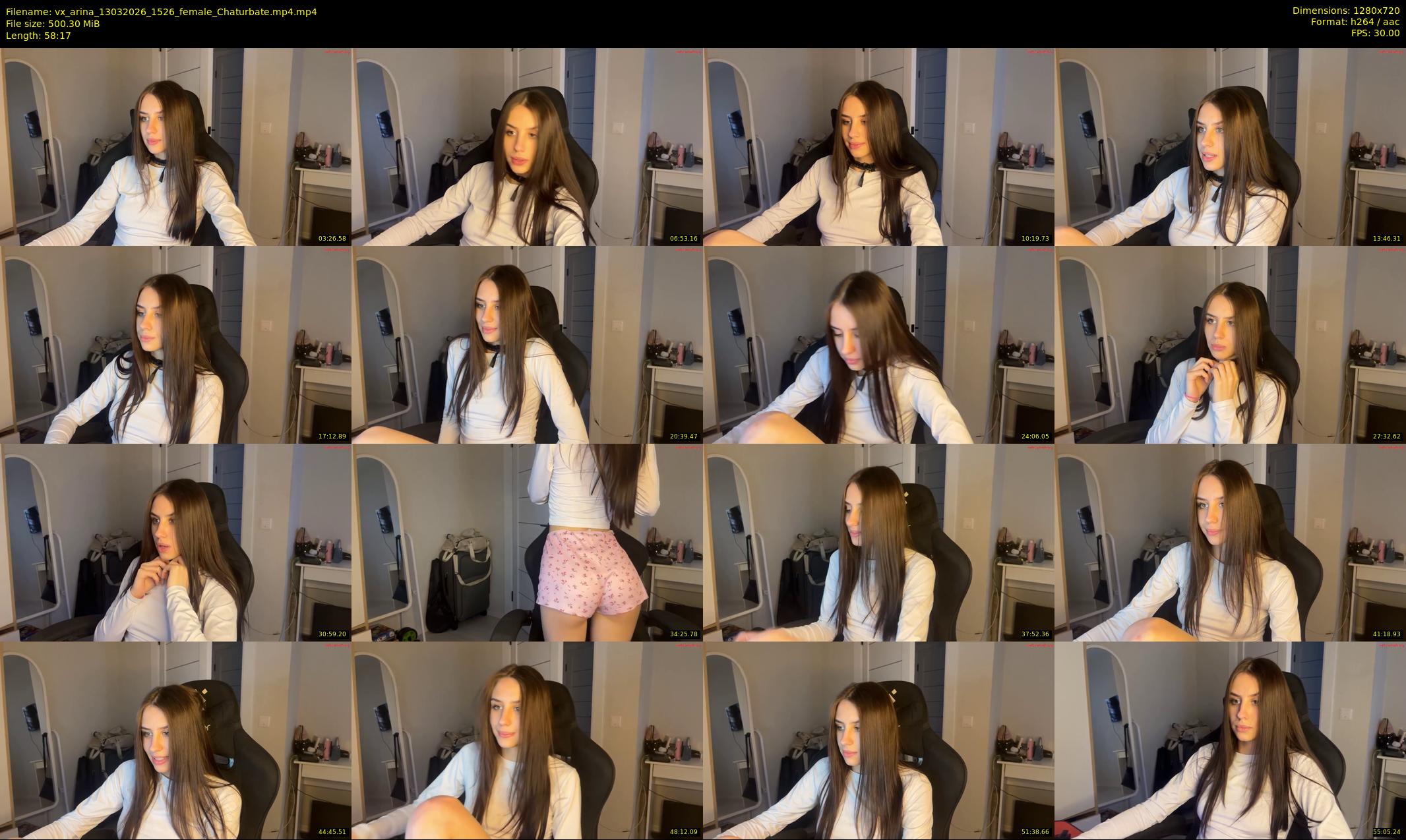 vx_arina — 59 minute Chaturbate female cam show recording, 720p, Mar 13, 2026