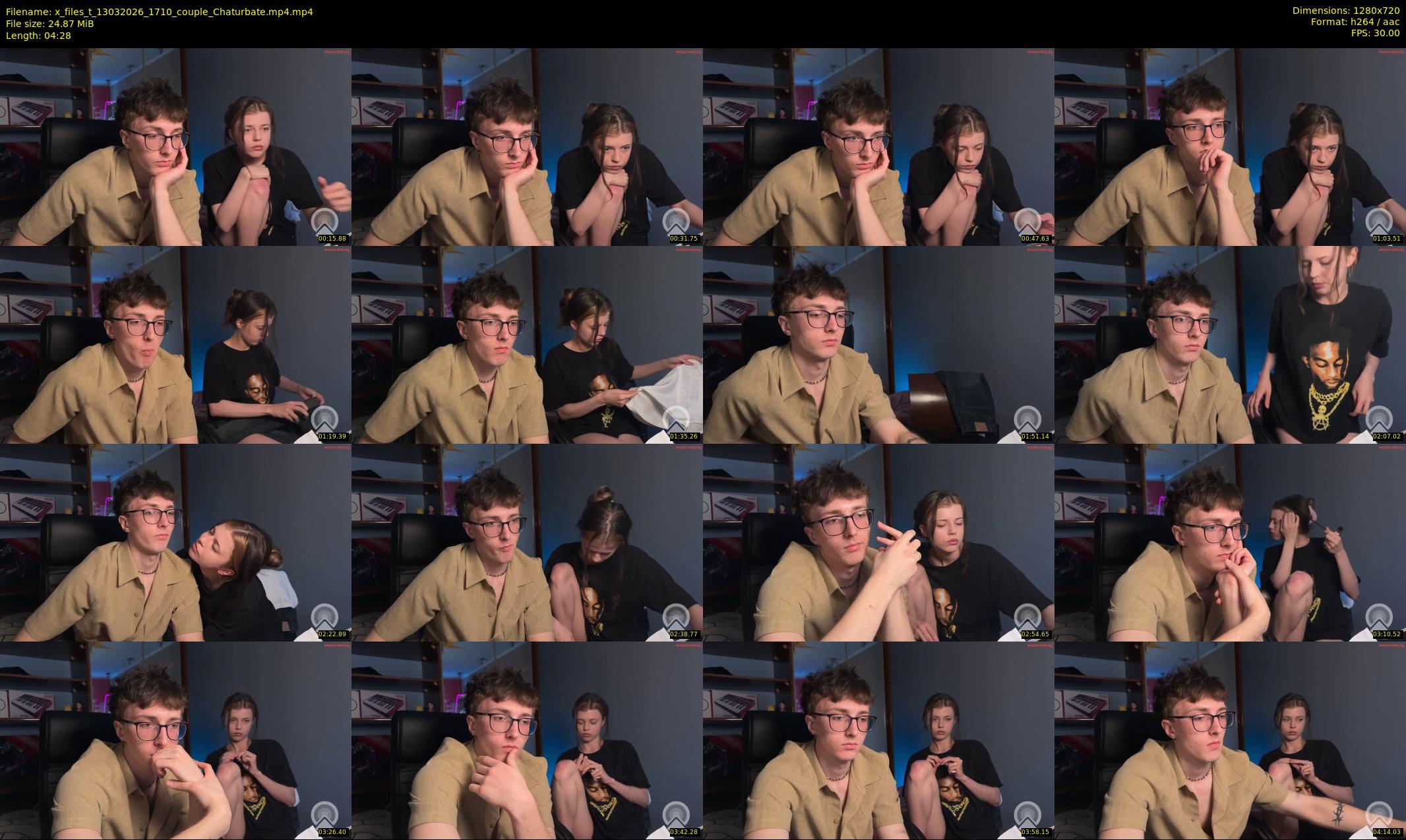 x_files_t — 5 minute Chaturbate couple cam show recording, 720p, Mar 13, 2026