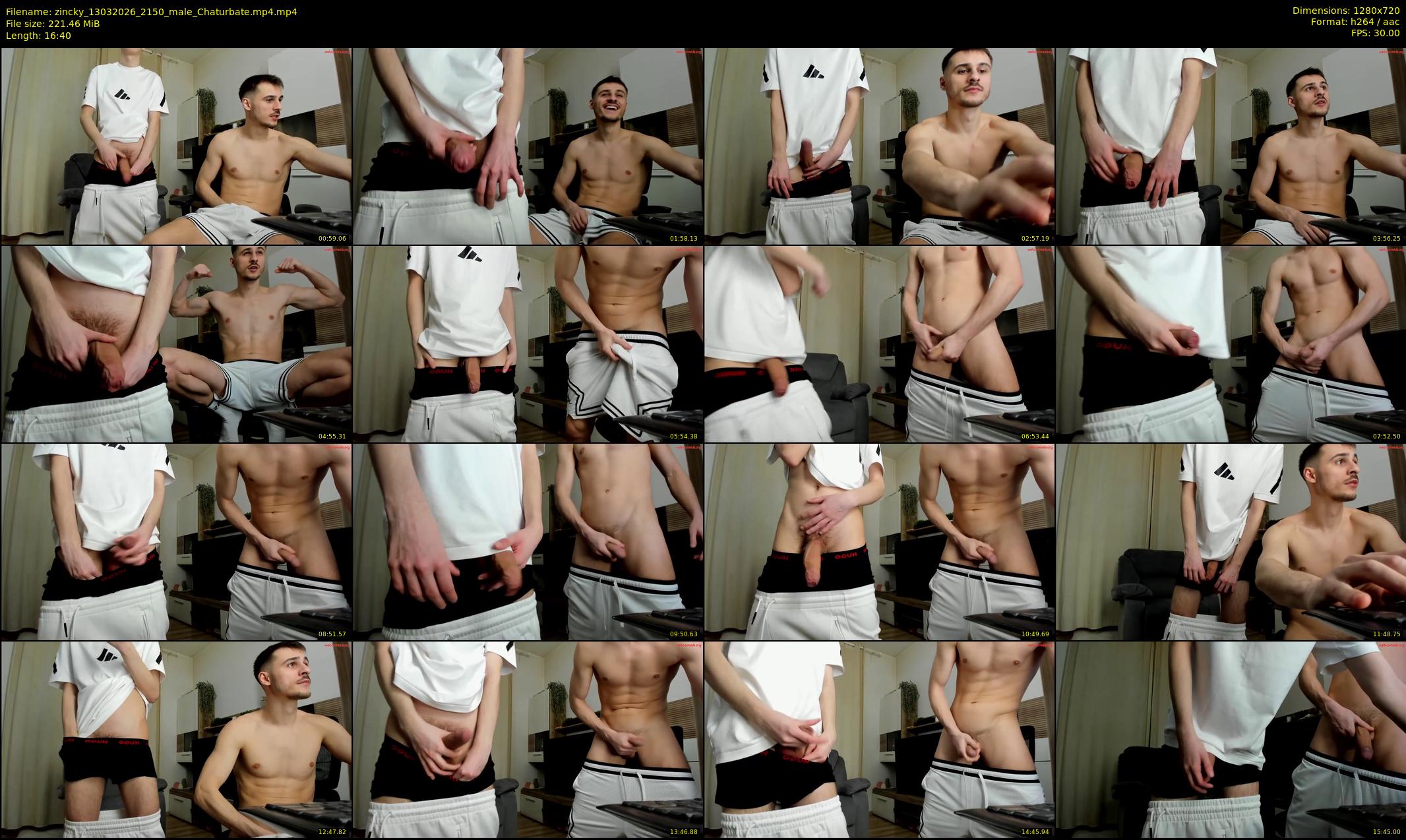 zincky — 17 minute Chaturbate male cam show recording, 720p, Mar 13, 2026
