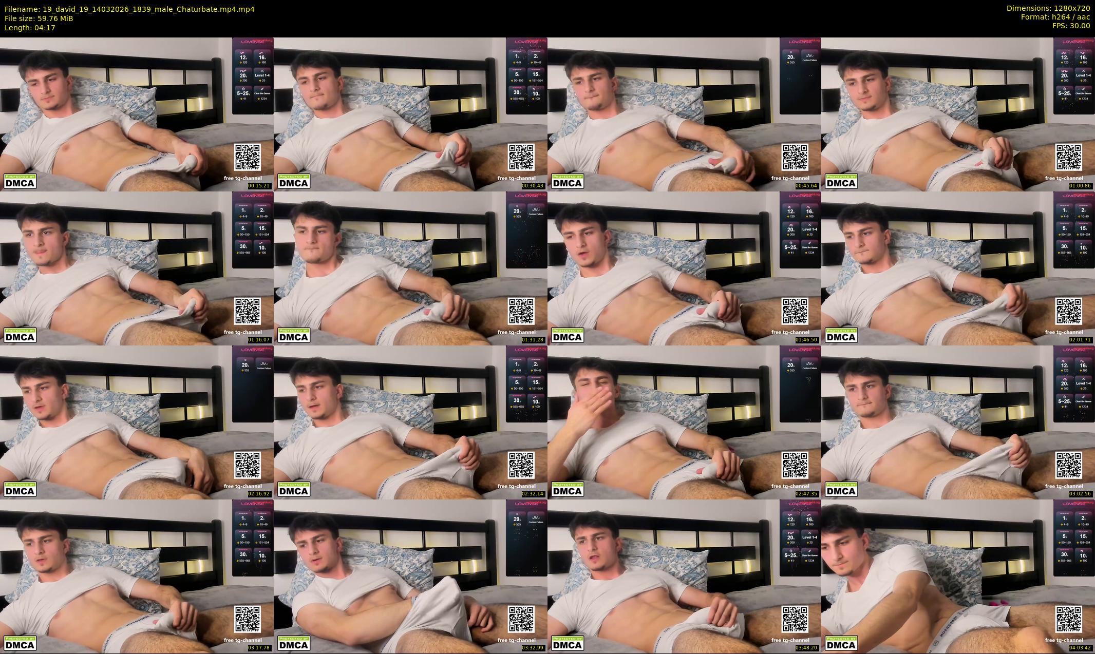 19_david_19 — 5 minute Chaturbate male cam show recording, 720p, Mar 14, 2026