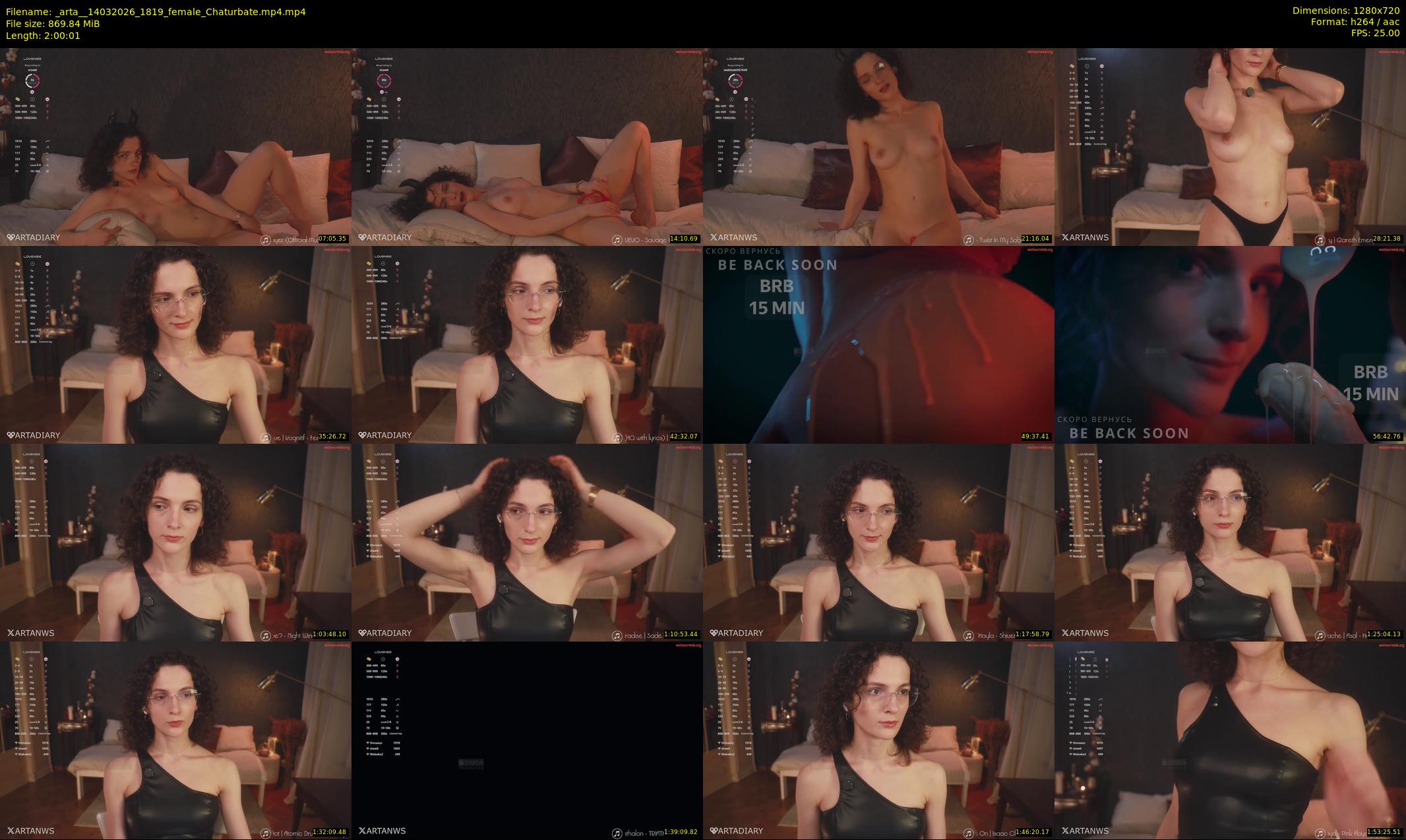 _arta_ — 121 minute Chaturbate female cam show recording, 720p, Mar 14, 2026
