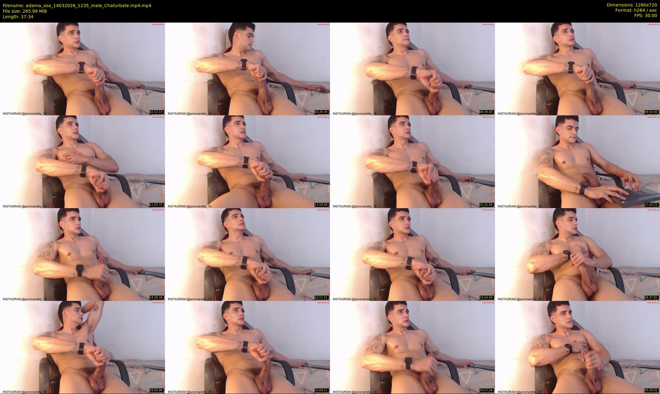 adama_soa — 38 minute Chaturbate male cam show recording, 720p, Mar 14, 2026