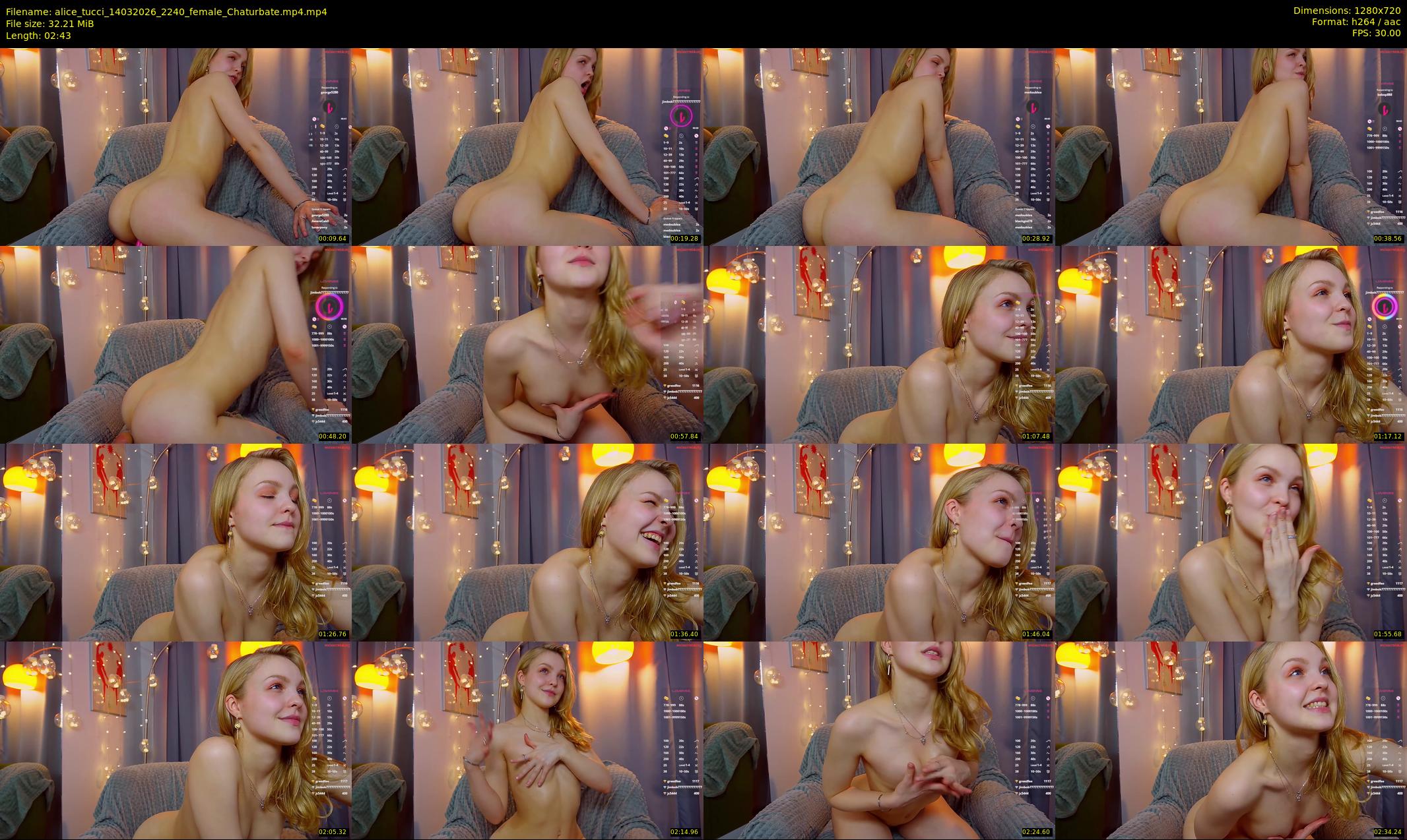 alice_tucci — 3 minute Chaturbate female cam show recording, 720p, Mar 14, 2026