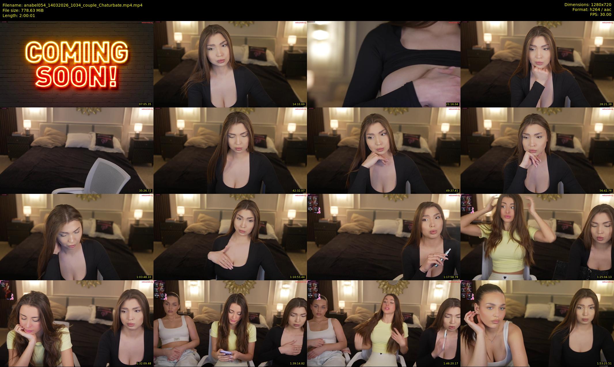 anabel054 — 121 minute Chaturbate female cam show recording, 720p, Mar 14, 2026