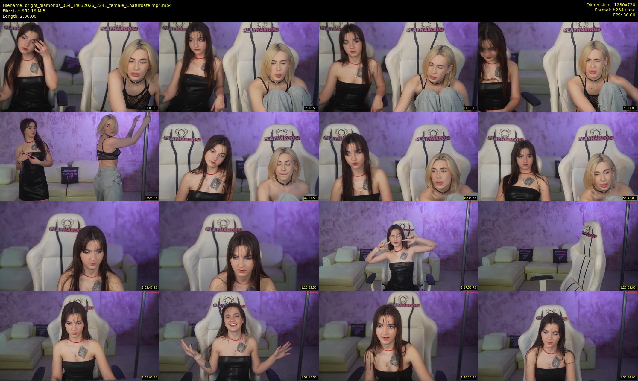 bright_diamonds_054 — 120 minute Chaturbate couple cam show recording, 720p, Mar 14, 2026