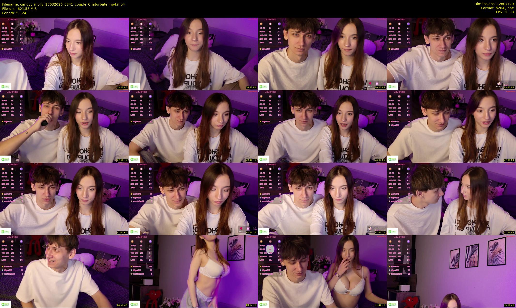 candyy_molly — 59 minute Chaturbate couple cam show recording, 720p, Mar 15, 2026