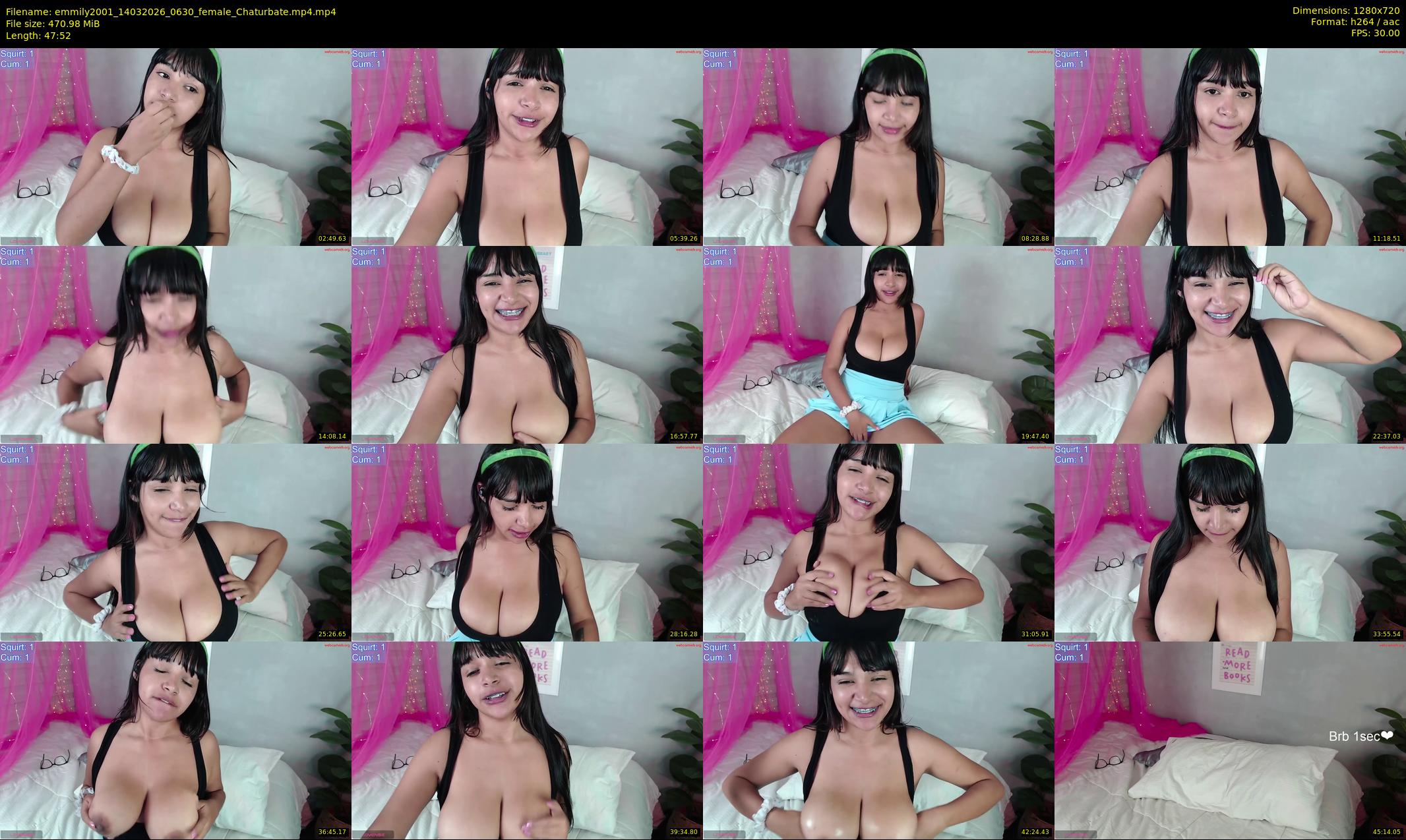 emmily2001 — 48 minute Chaturbate female cam show recording, 720p, Mar 14, 2026