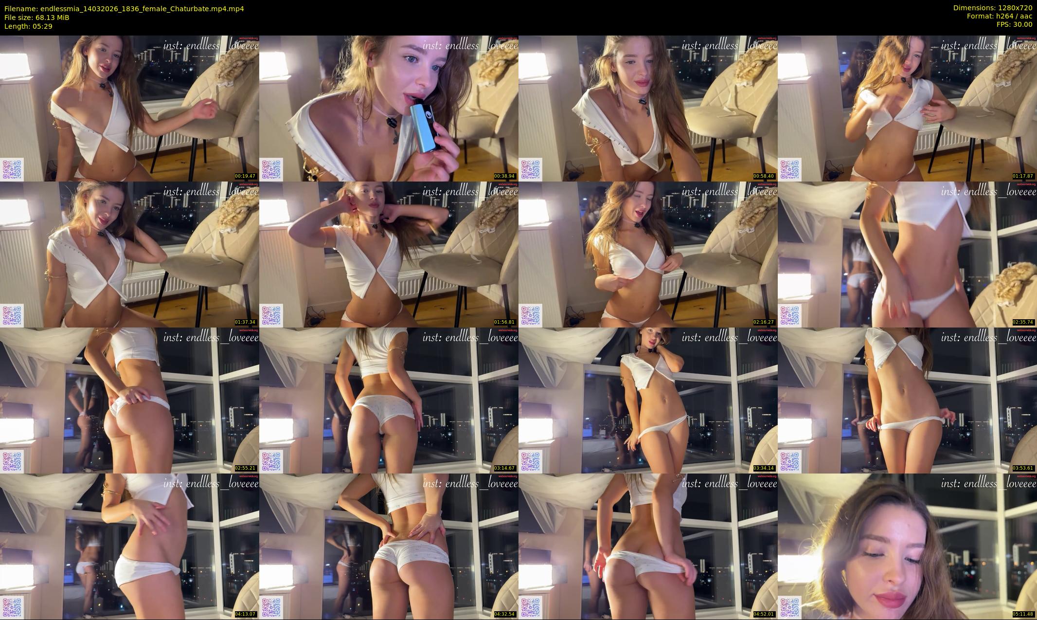 endlessmia — 6 minute Chaturbate female cam show recording, 720p, Mar 14, 2026
