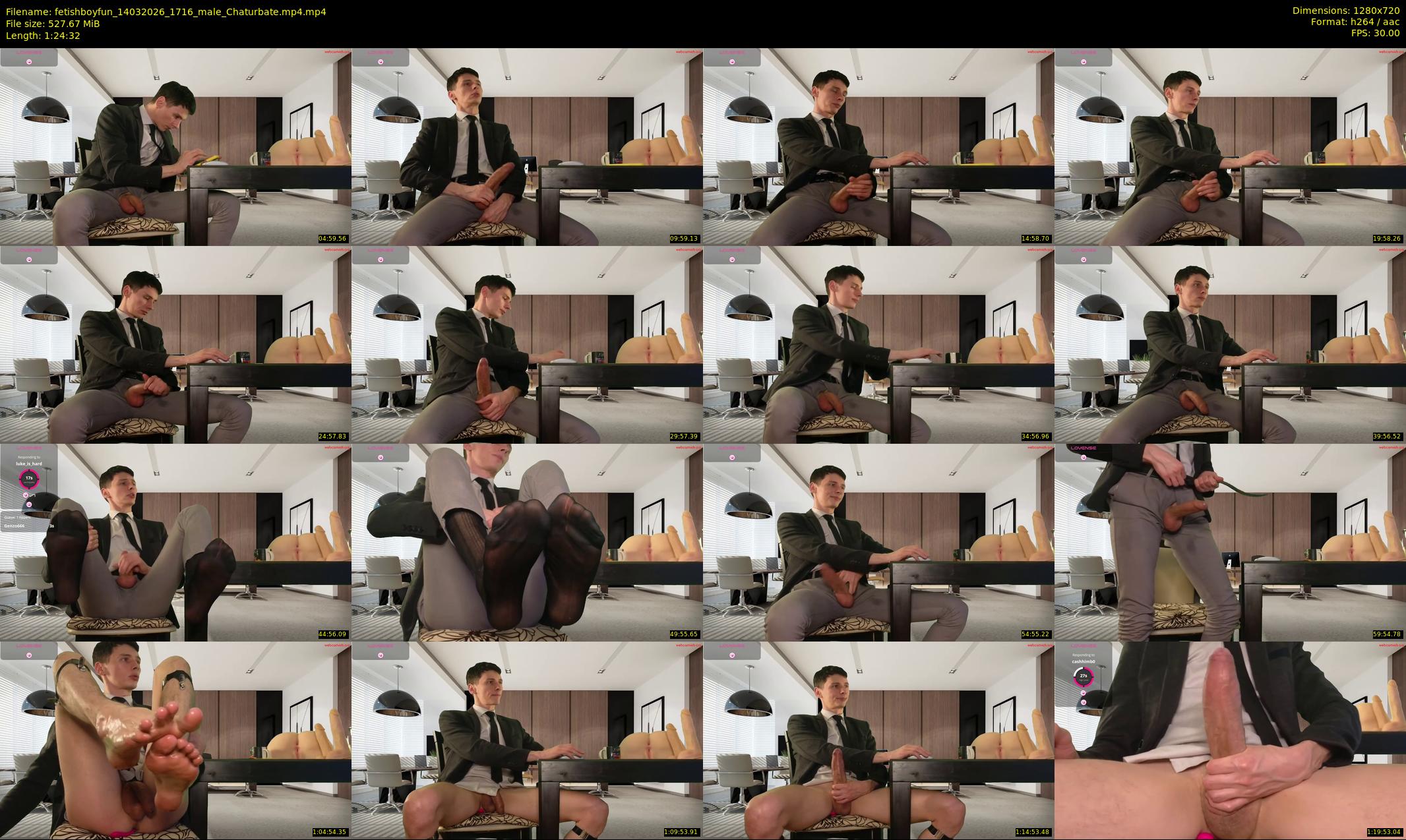 fetishboyfun — 85 minute Chaturbate male cam show recording, 720p, Mar 14, 2026