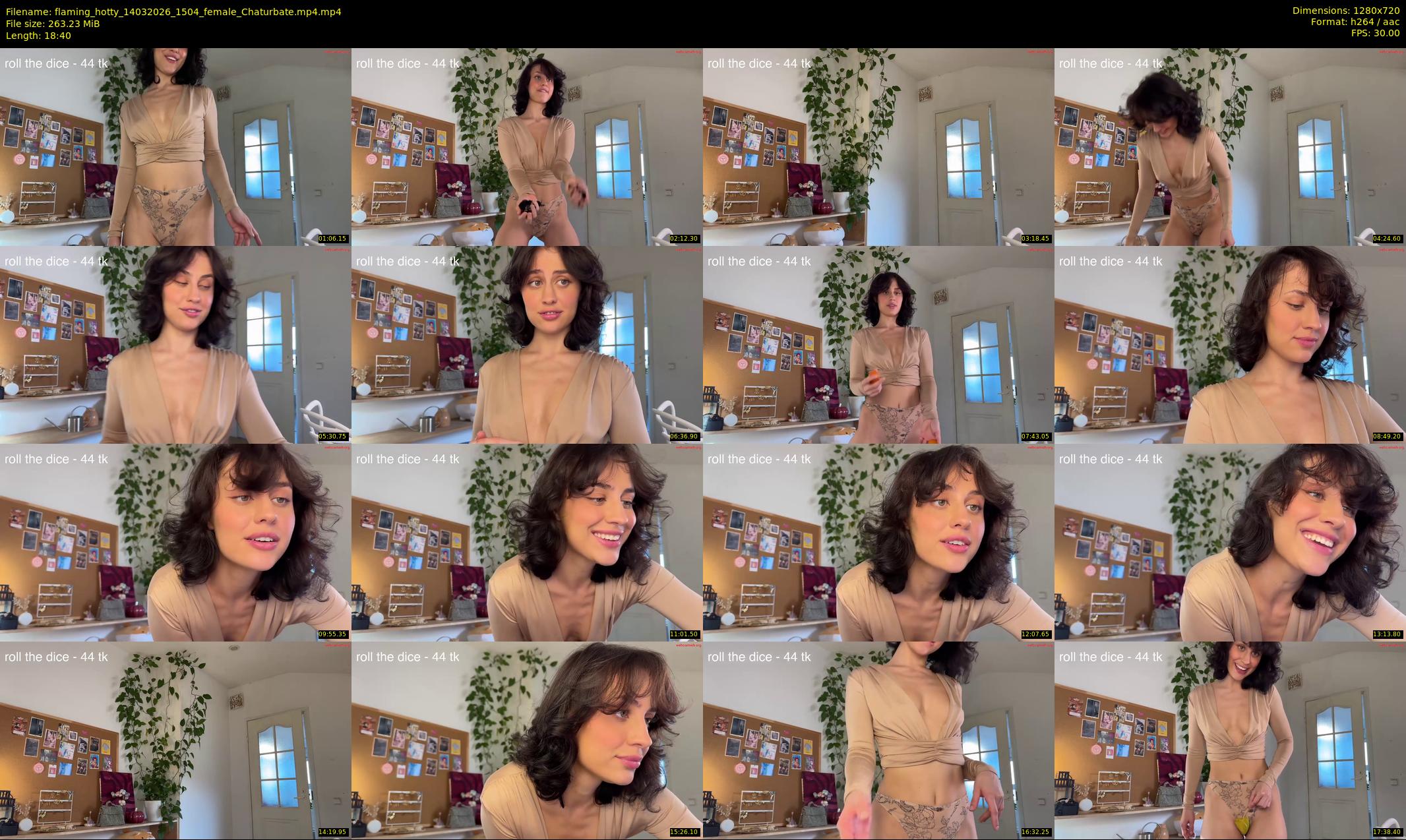 flaming_hotty — 19 minute Chaturbate female cam show recording, 720p, Mar 14, 2026