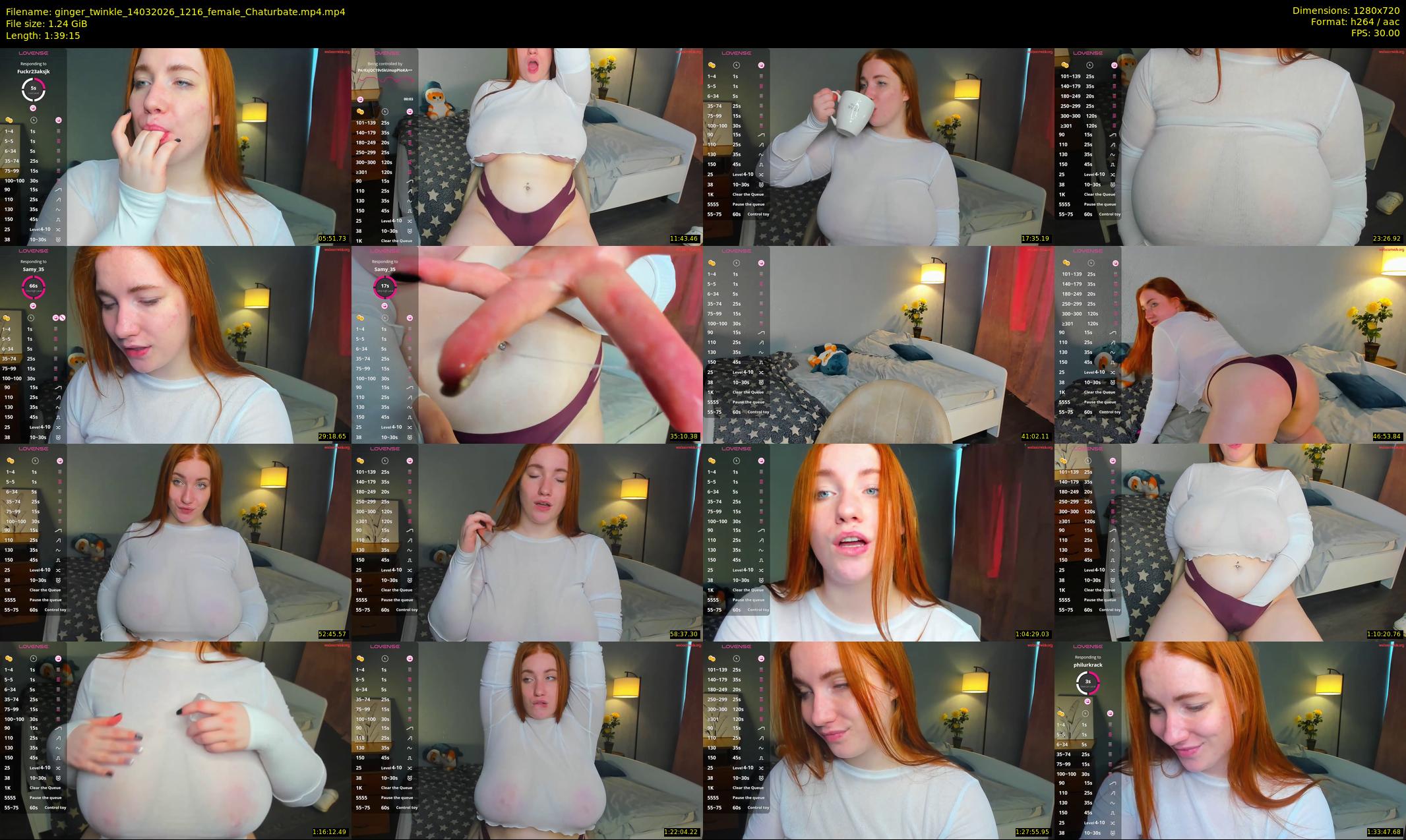 ginger_twinkle — 100 minute Chaturbate female cam show recording, 720p, Mar 14, 2026