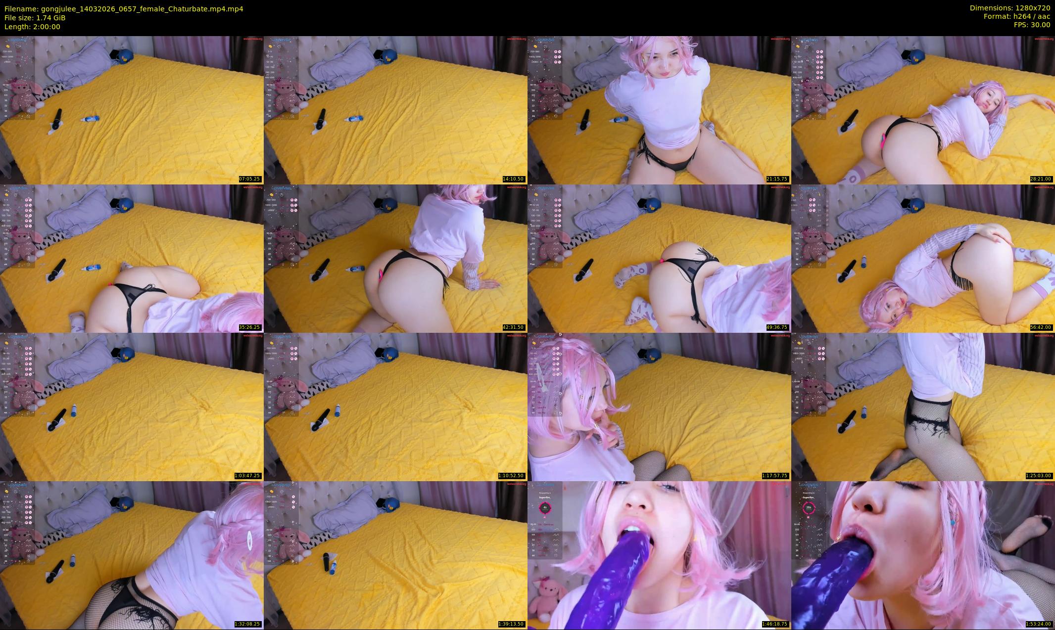 gongjulee — 120 minute Chaturbate female cam show recording, 720p, Mar 14, 2026