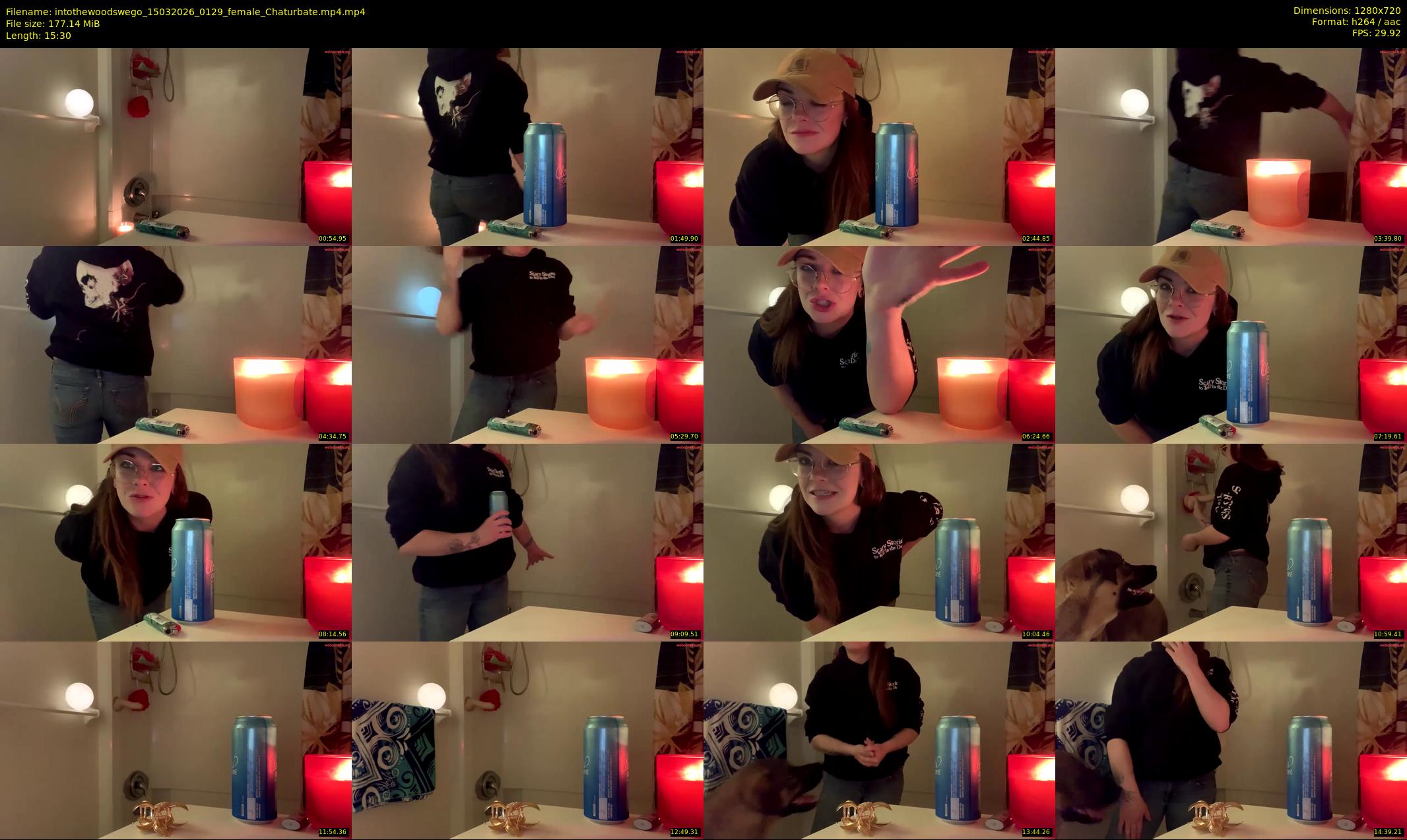 intothewoodswego — 16 minute Chaturbate female cam show recording, 720p, Mar 15, 2026