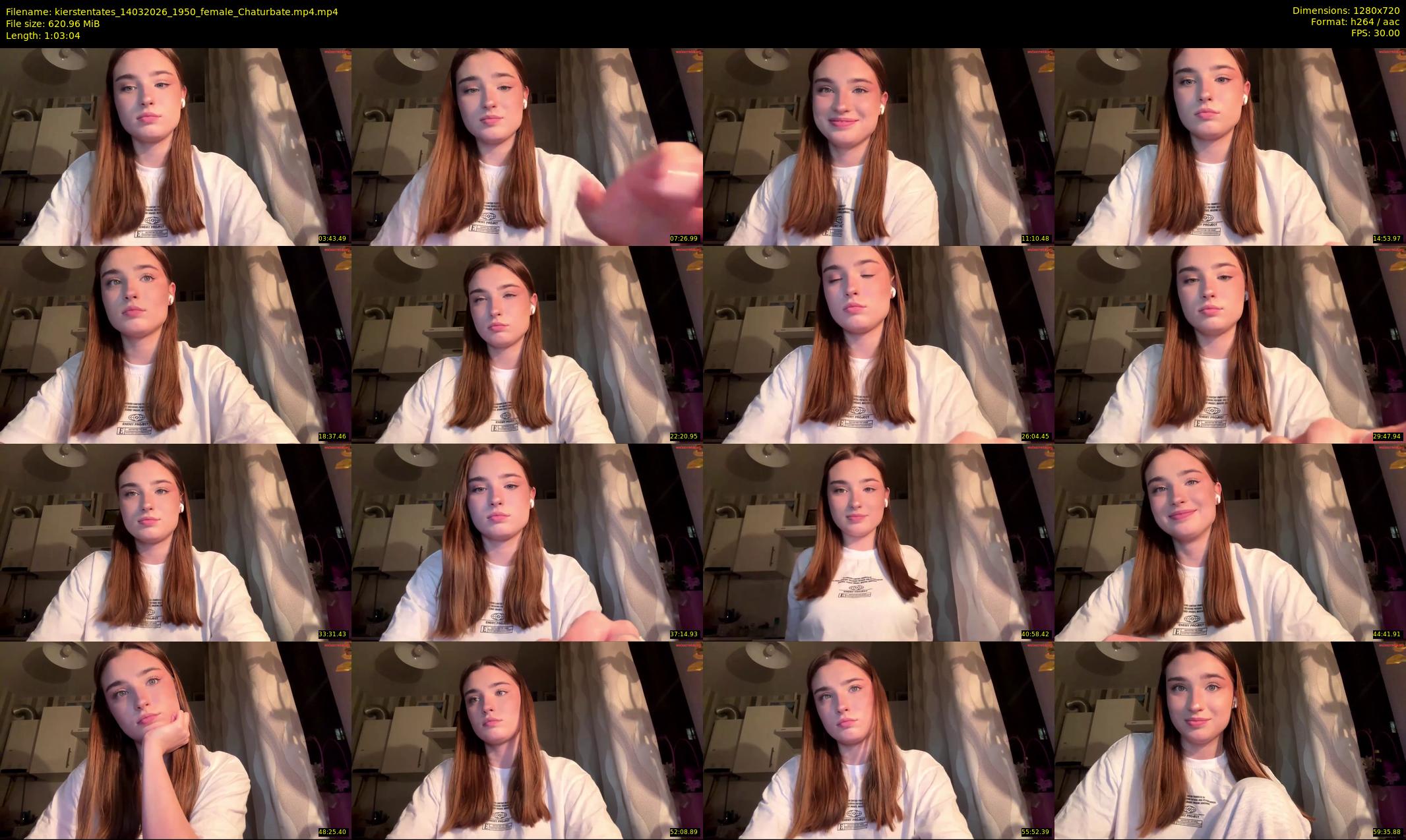 kierstentates — 64 minute Chaturbate female cam show recording, 720p, Mar 14, 2026