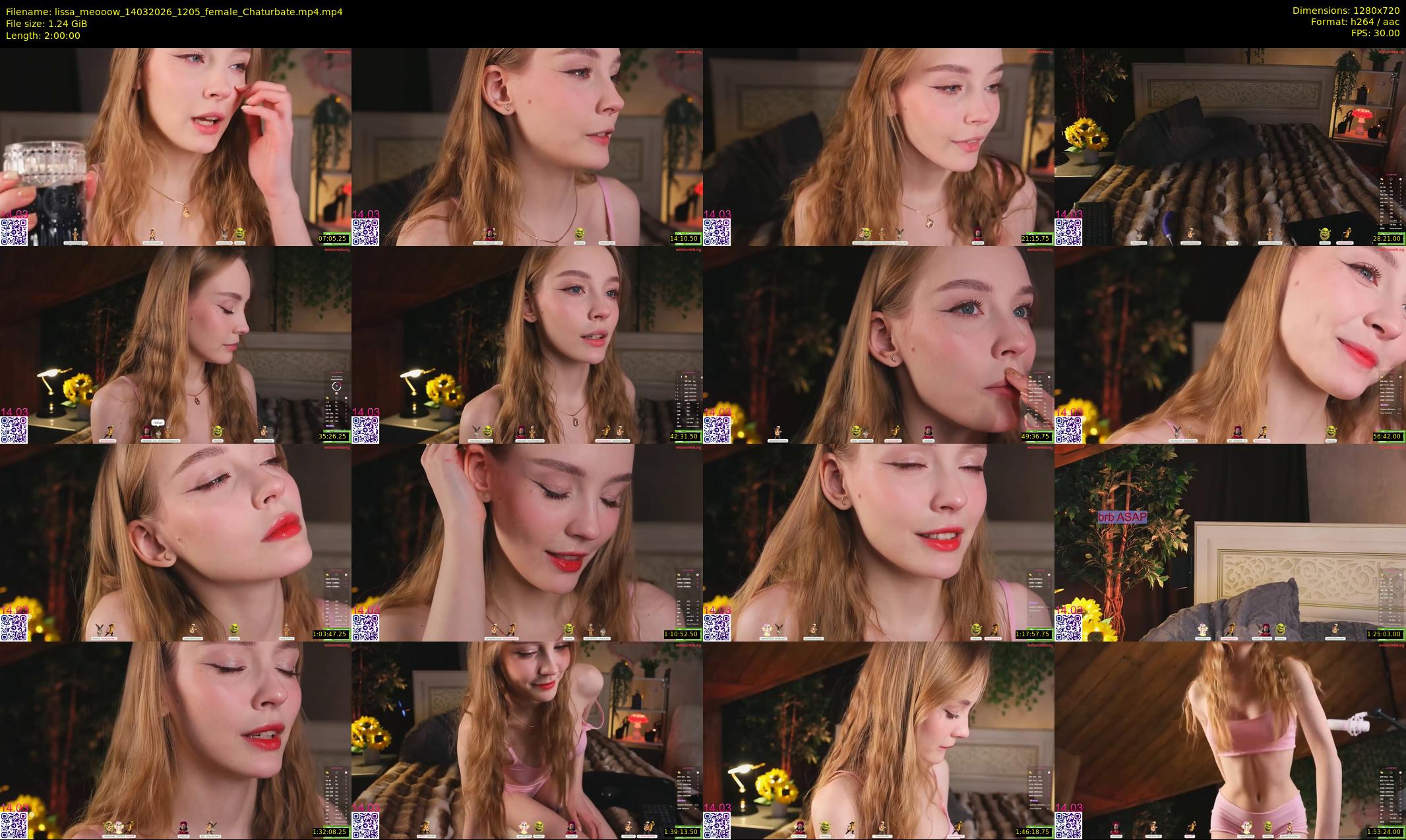 lissa_meooow — 120 minute Chaturbate female cam show recording, 720p, Mar 14, 2026