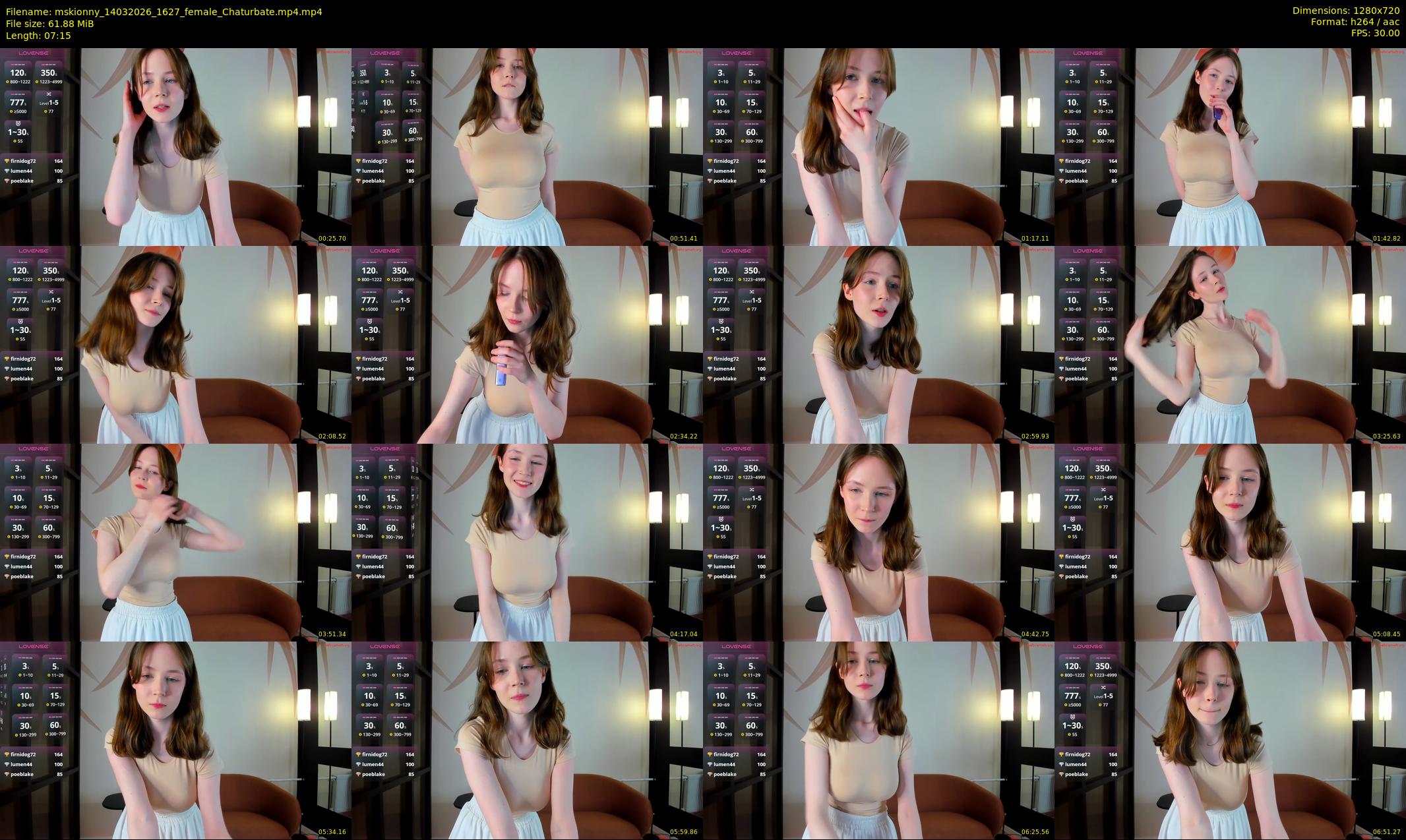 mskionny — 8 minute Chaturbate female cam show recording, 720p, Mar 14, 2026
