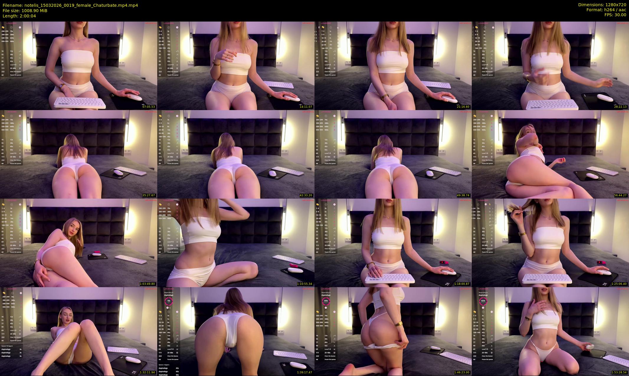 notelis — 121 minute Chaturbate female cam show recording, 720p, Mar 15, 2026