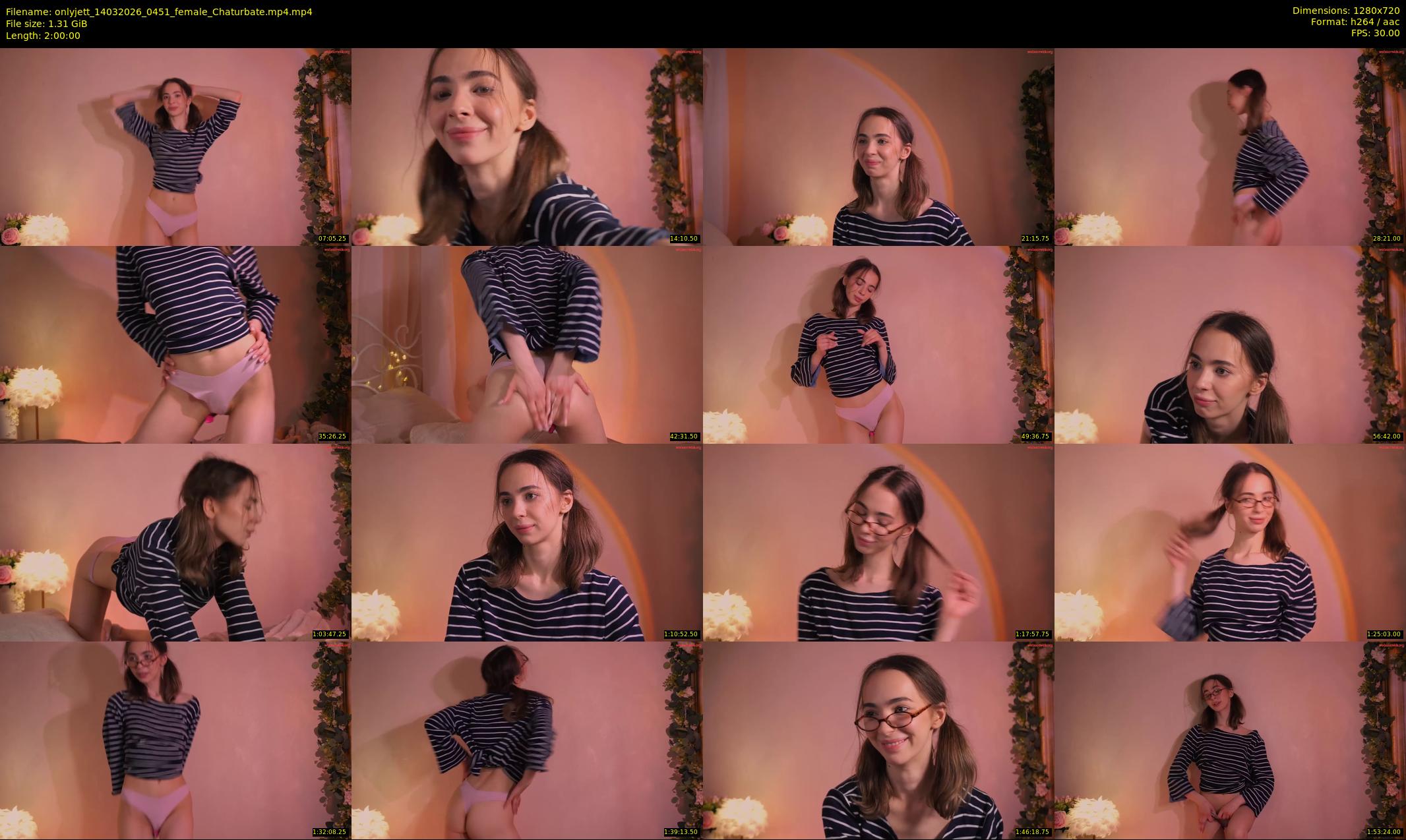 onlyjett — 120 minute Chaturbate female cam show recording, 720p, Mar 14, 2026