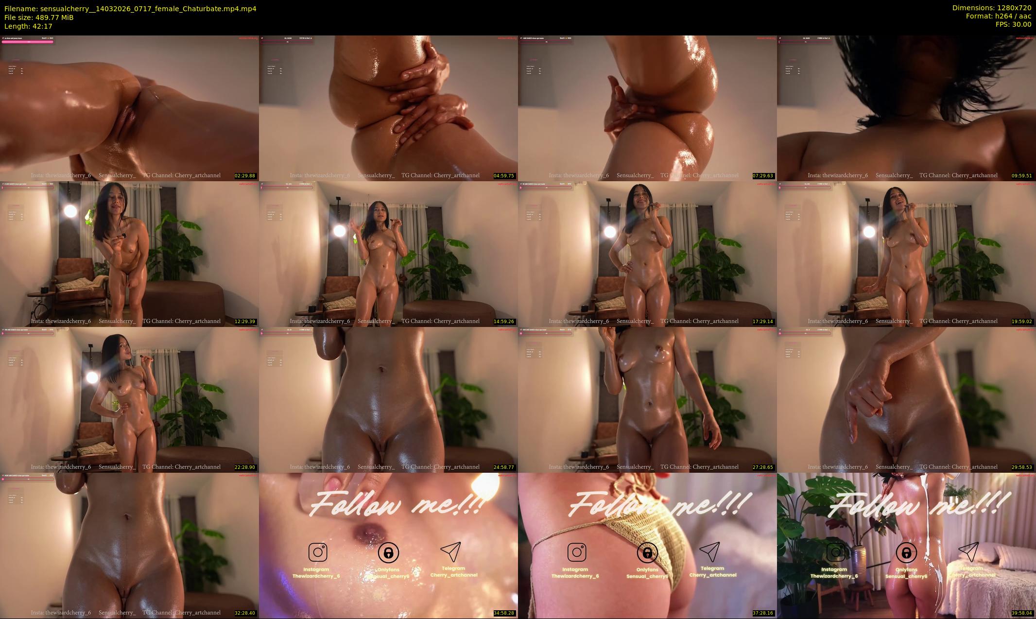 sensualcherry_ — 43 minute Chaturbate female cam show recording, 720p, Mar 14, 2026