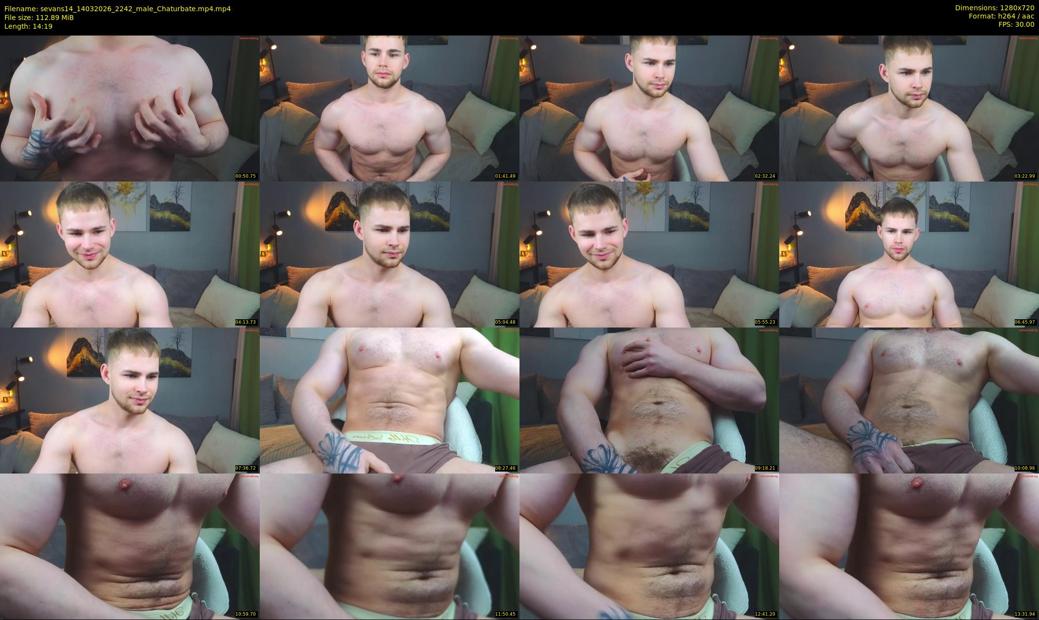 sevans14 — 15 minute Chaturbate male cam show recording, 720p, Mar 14, 2026