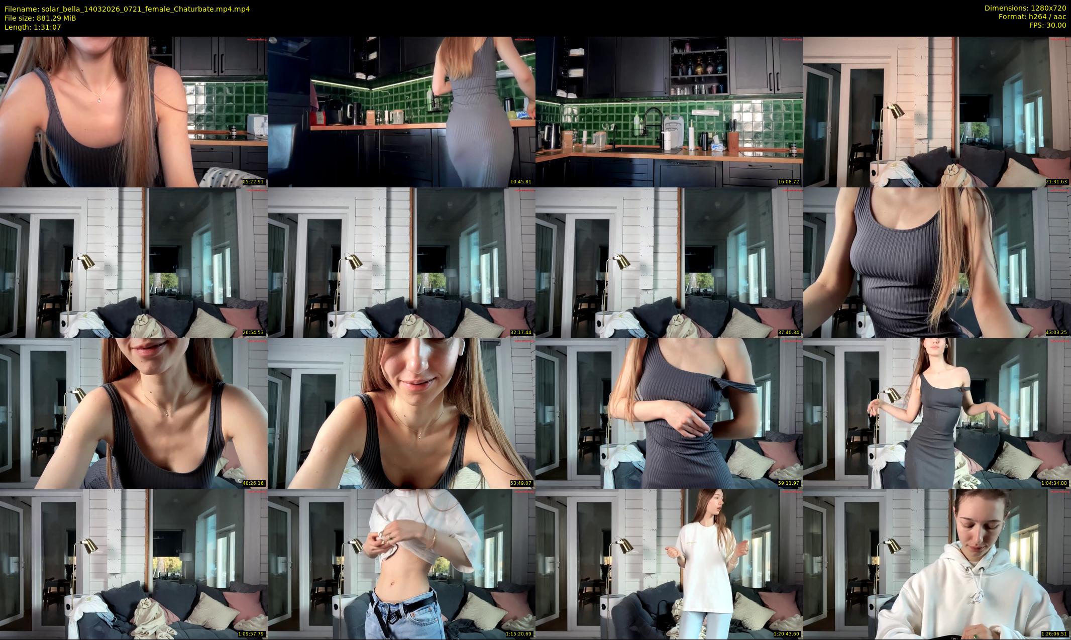 solar_bella — 92 minute Chaturbate female cam show recording, 720p, Mar 14, 2026