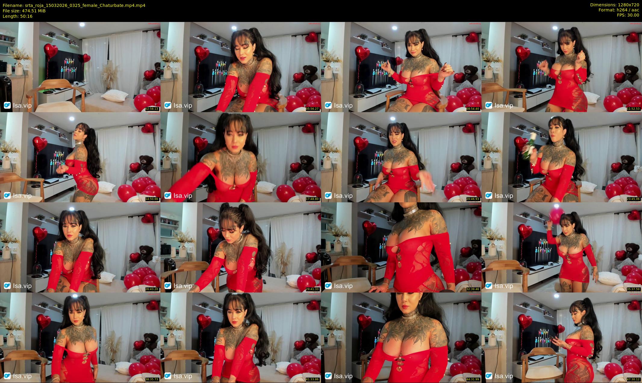 srta_roja — 51 minute Chaturbate female cam show recording, 720p, Mar 15, 2026
