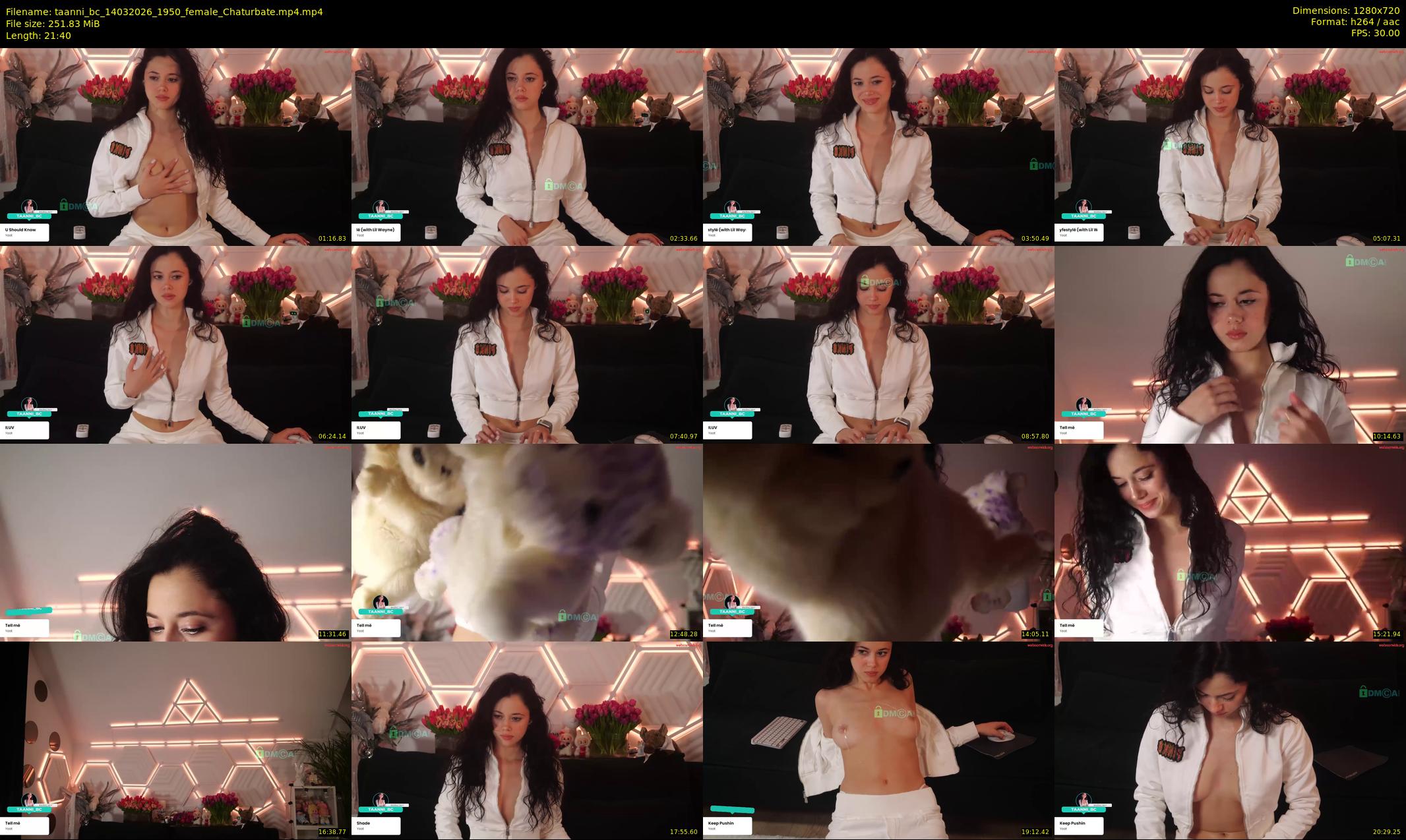 taanni_bc — 22 minute Chaturbate female cam show recording, 720p, Mar 14, 2026