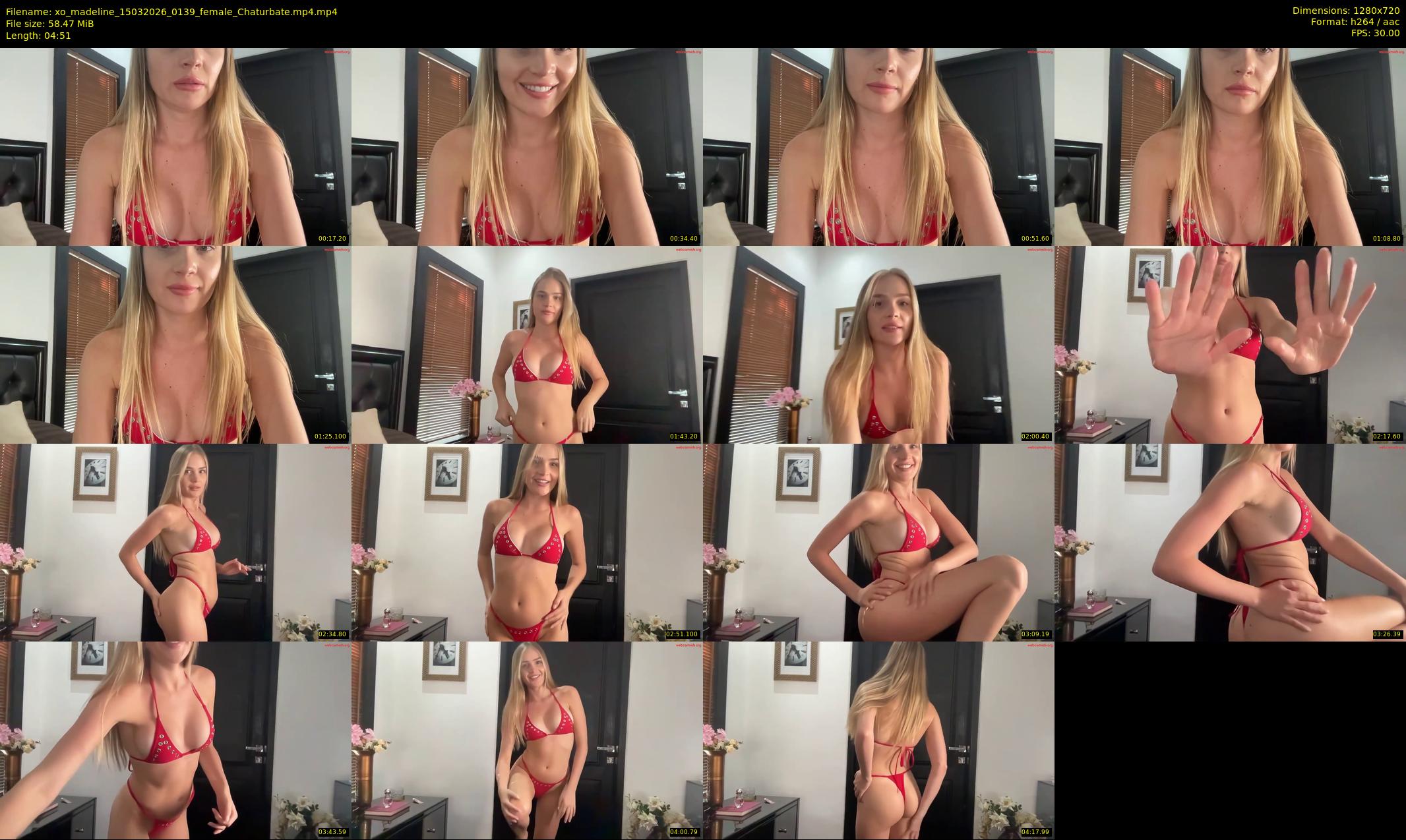 xo_madeline — 5 minute Chaturbate female cam show recording, 720p, Mar 15, 2026