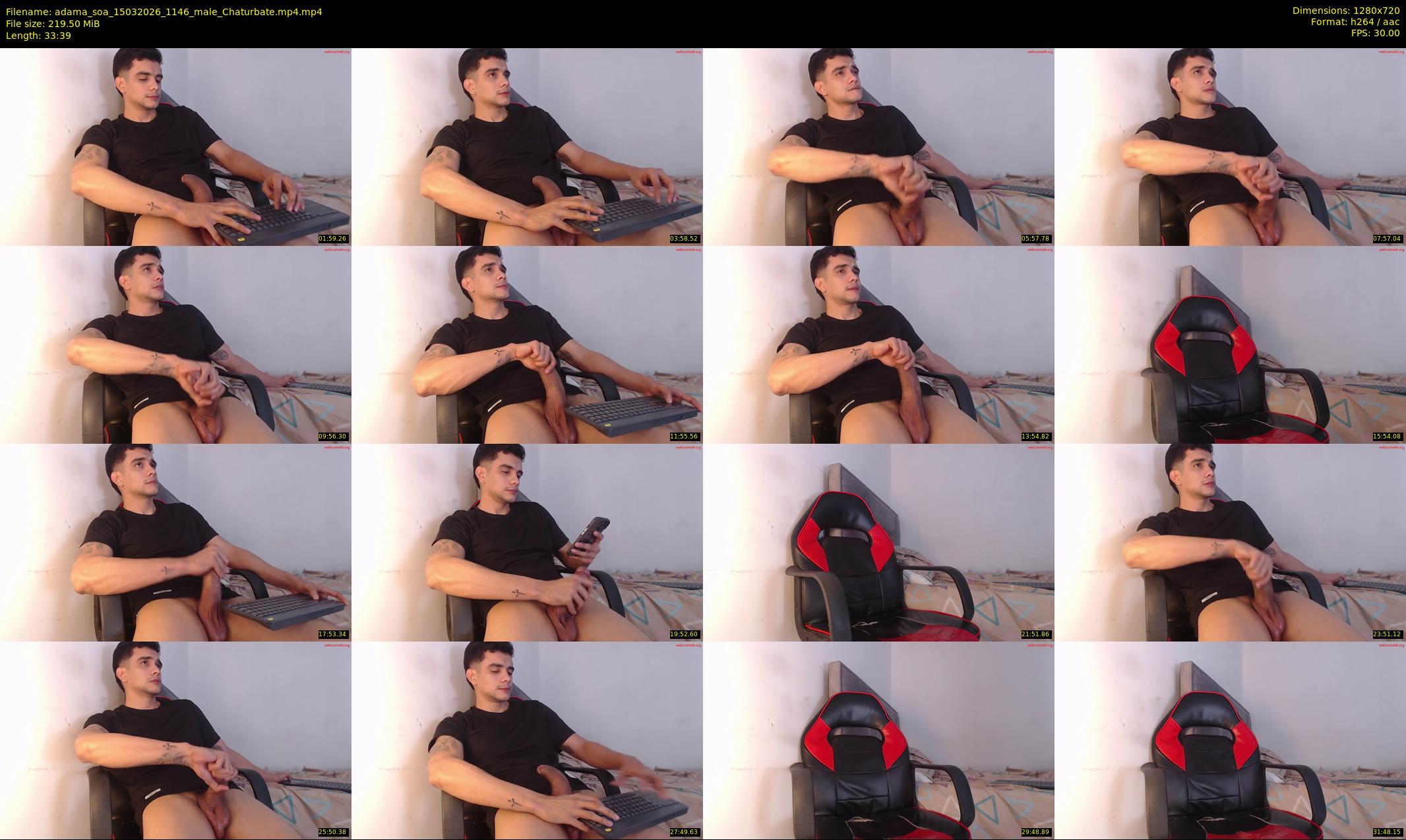 adama_soa — 34 minute Chaturbate male cam show recording, 720p, Mar 15, 2026