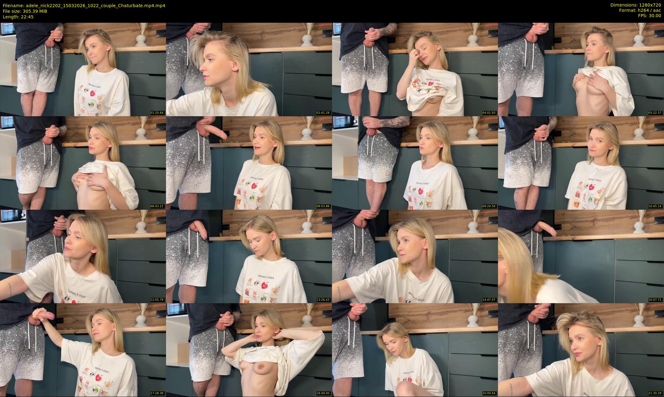 adele_nick2202 — 23 minute Chaturbate couple cam show recording, 720p, Mar 15, 2026