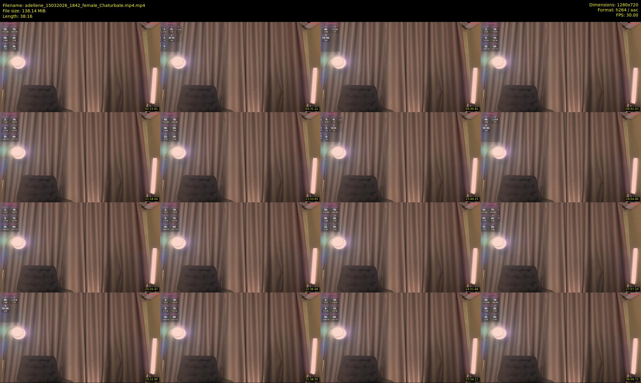 adellene — 39 minute Chaturbate female cam show recording, 720p, Mar 15, 2026
